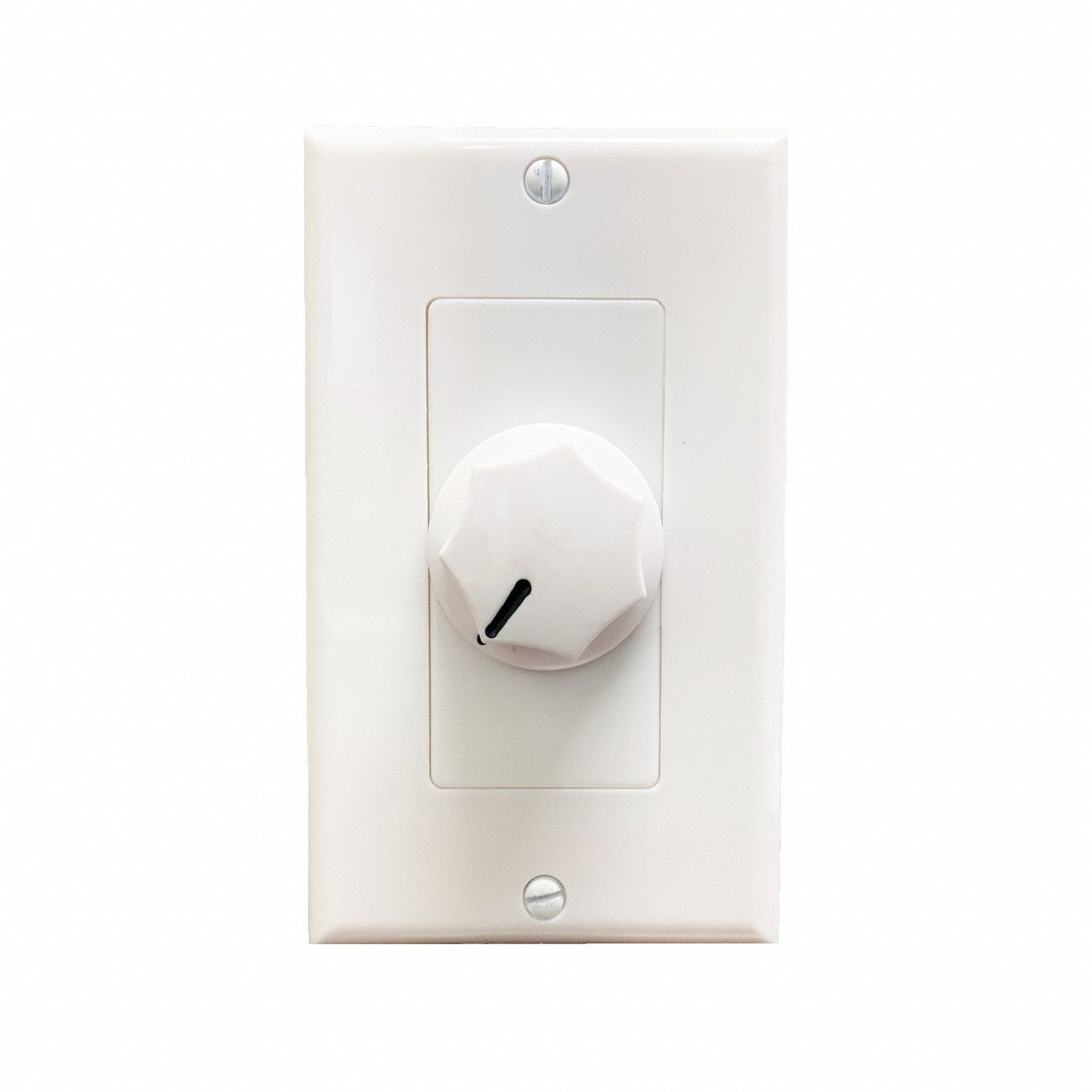 Mono Volume Control: ABS Plastic, White, 1 in Dp, 4 1/2 in Ht, 2 1/4 in Wd