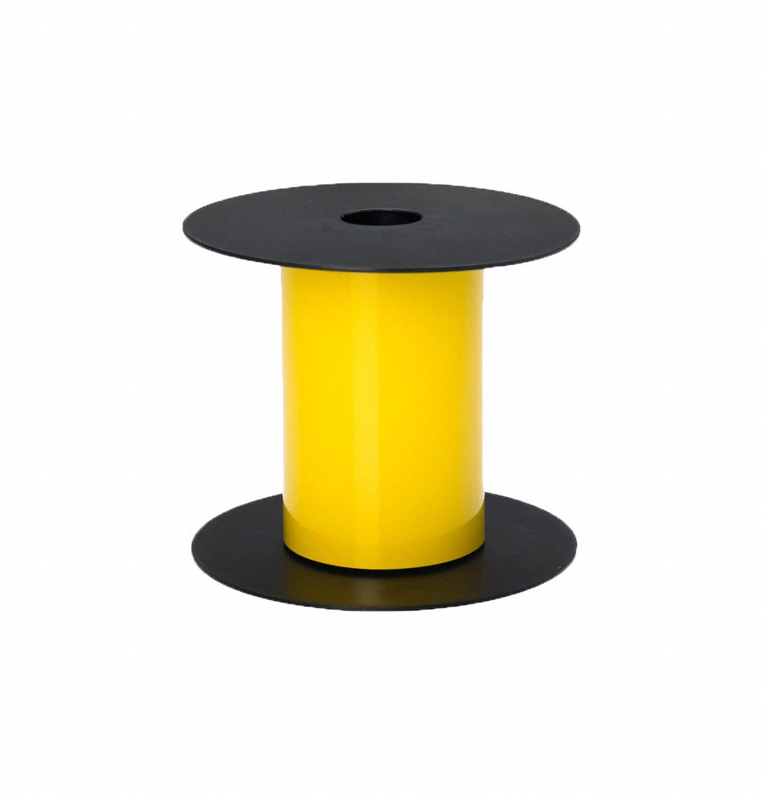 Continuous Label Stock: 4 in x 25 ft, Vinyl, Yellow (Gloss), Indoor/Outdoor