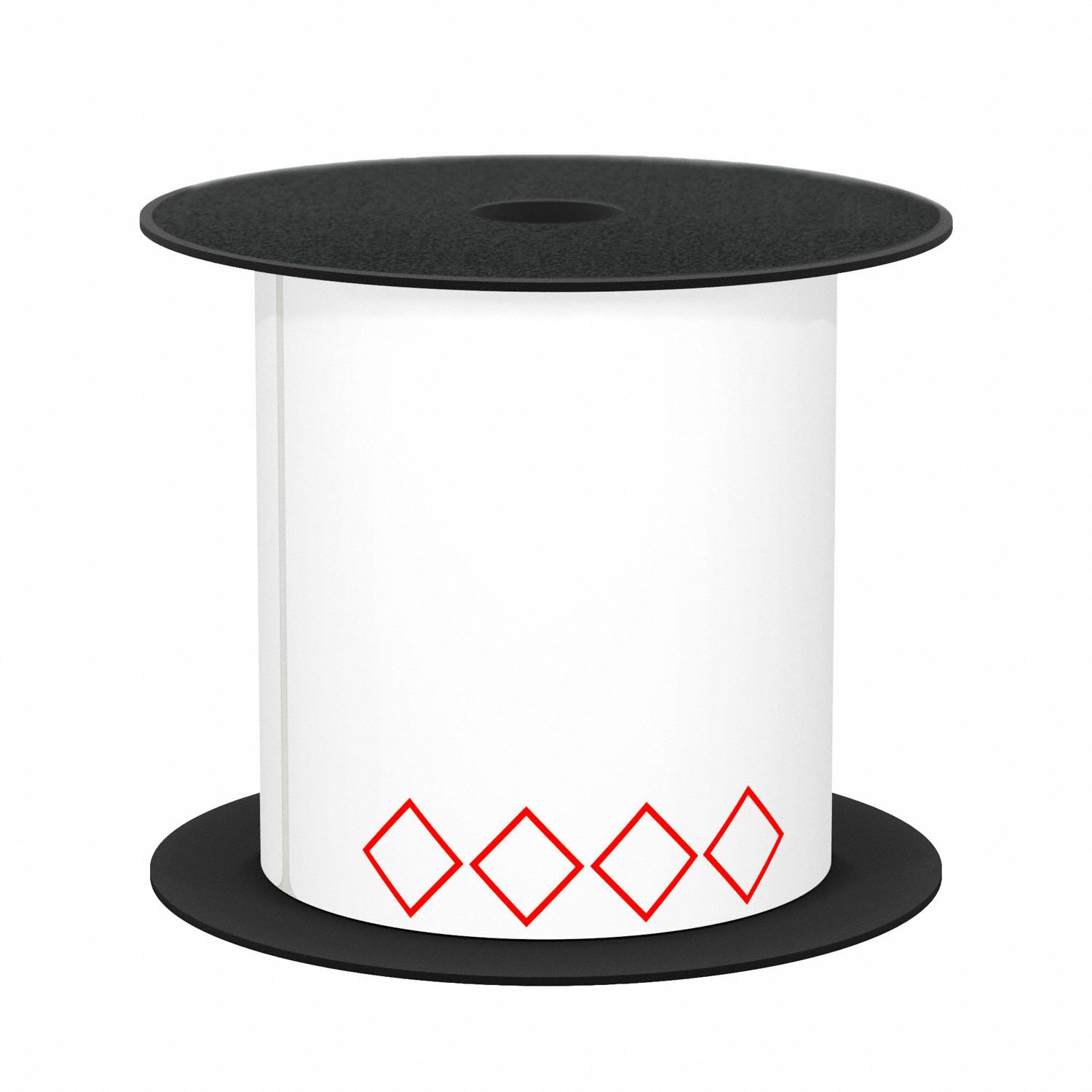 GHS Diamond, 3 in x 4 1/2 in, PreCut Label Stock Roll 787NY7BMSLT34GHS4V2 Grainger