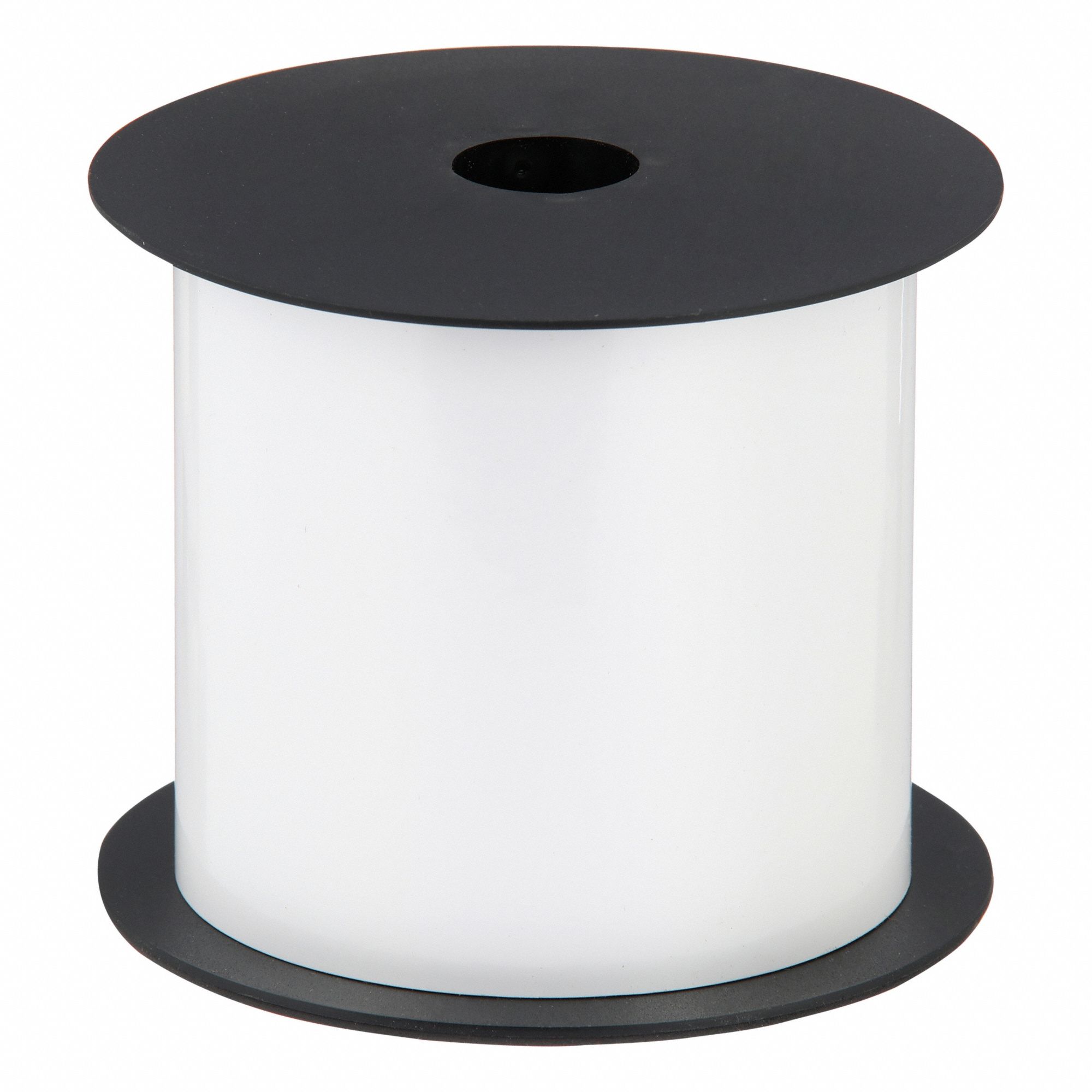 Continuous Label Stock: 4 in x 150 ft, Polyester, White (Gloss), Indoor/Outdoor