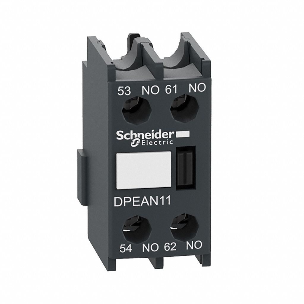 Auxiliary Contact Block: 1NO/1NC, 10 A Max Current (AC), Front Mount, Front-Mounted