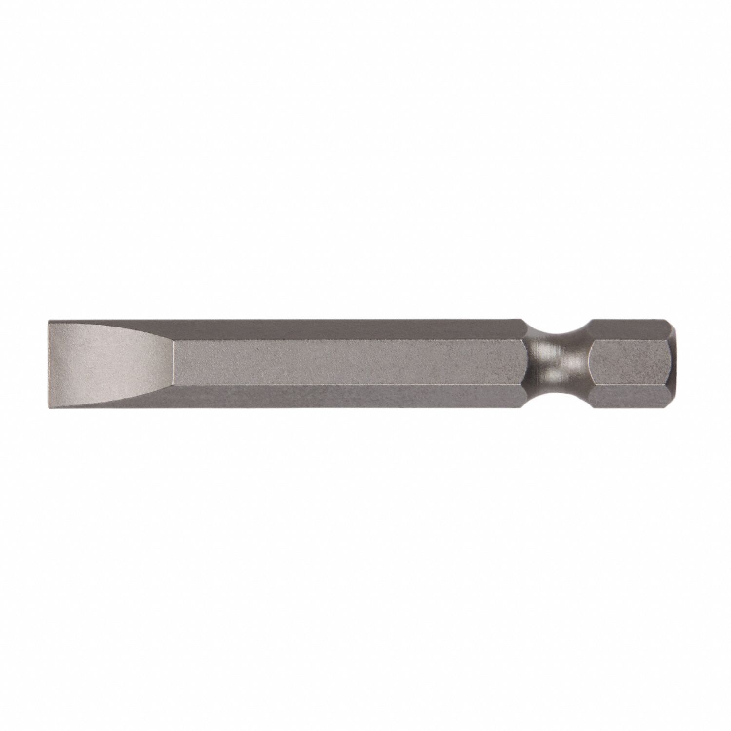 Insert Bit: Insert Bit, Slotted Head, Imperial/Metric, SL10-12 Bit Industry Size, Std, 10 PK