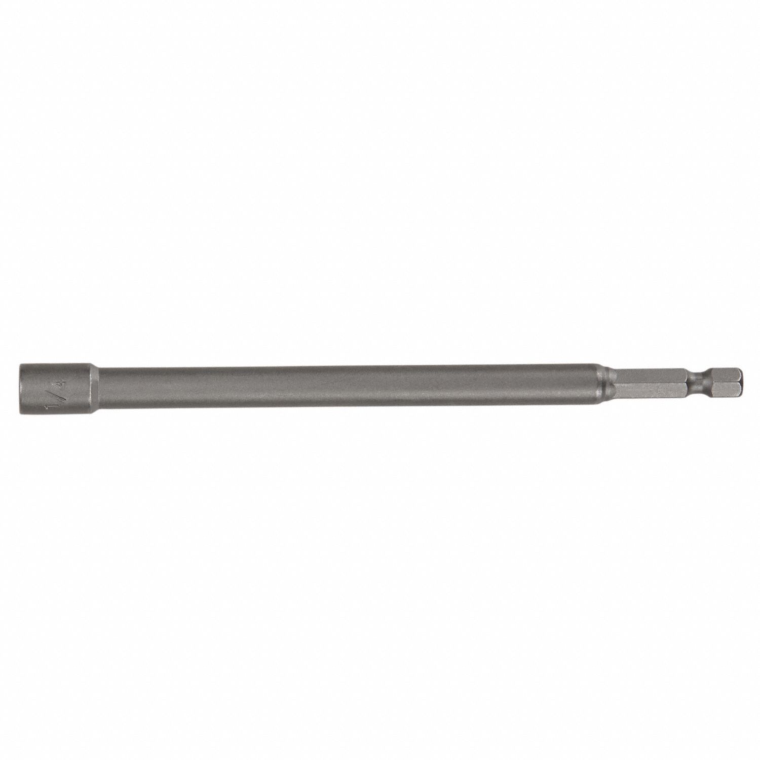 Nutsetter: Nutsetter, Imperial, 1/4 in Fastening Size, Hex, 1/4 in Shank Size, 6 in Overall Lg