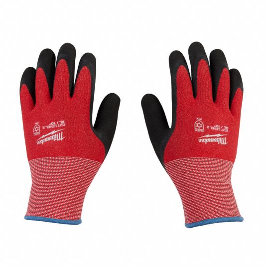 MILWAUKEE, S ( 7 ), Palm, Knit Gloves - 787RG3|48-73-7920 - Grainger