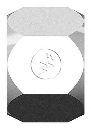 Compression Fitting Nut: 1 1/2 in OD Size, 1 5/8"-12 Thread Size, Compression, Steel