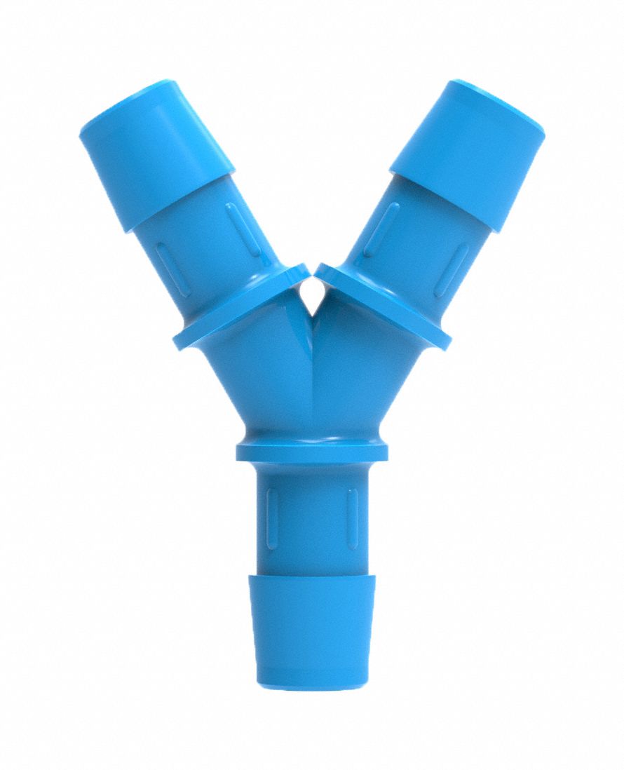 ELDON JAMES Y CONNECTOR UNION Polypropylene, Barbed x Barbed x Barbed