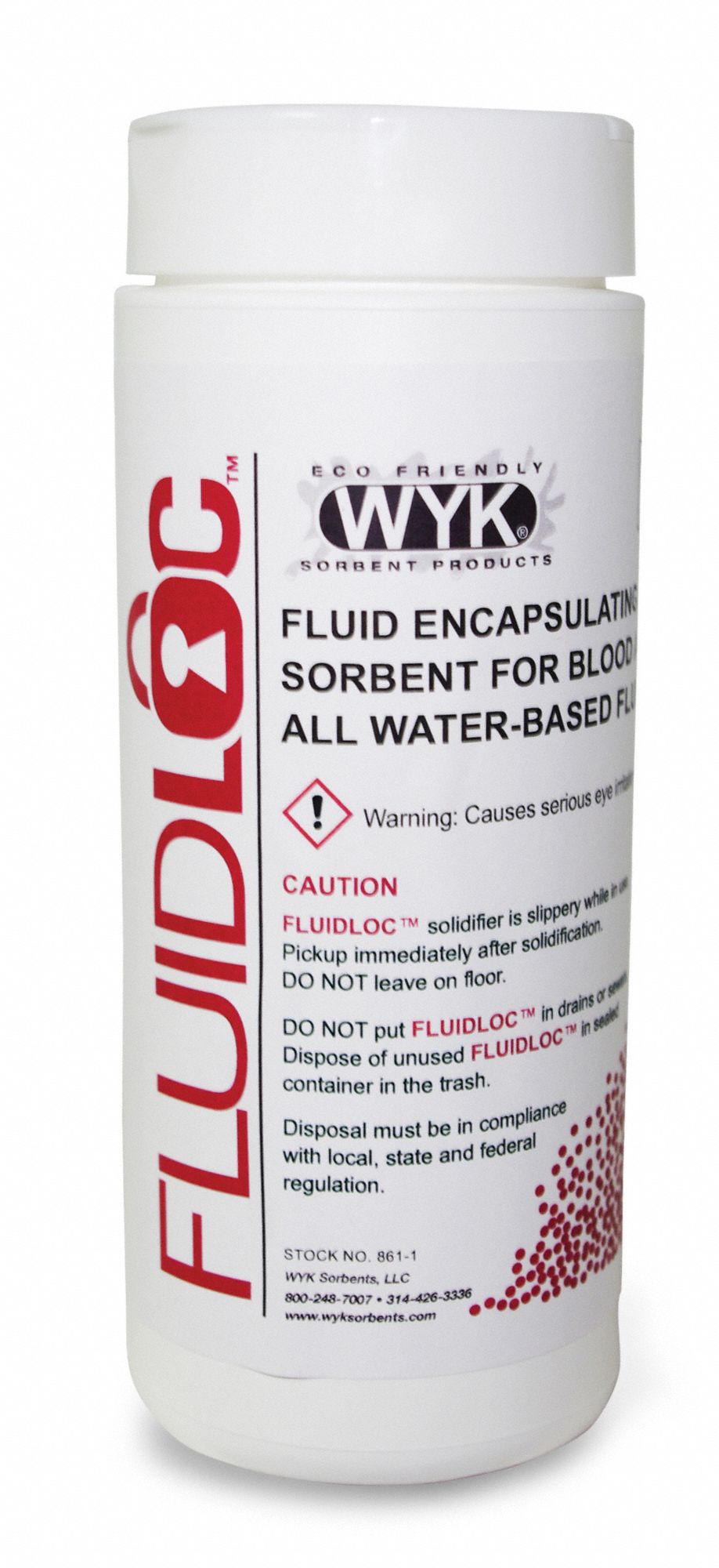 Granular Sorbent: 13 1/2 gal Volume Absorbed per Pkg., 1 lb Wt, Shaker Bottle, Not Scented