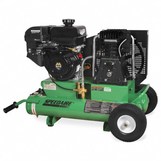 SPEEDAIRE, 2 Stage, 9 hp Engine, Portable Gas Air Compressor - 787U86 ...