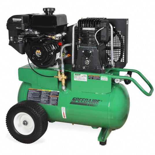 SPEEDAIRE, 2 Stage, 9 hp Engine, Portable Gas Air Compressor - 787U87 ...