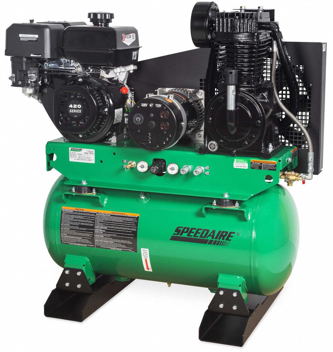 COMPRESSEUR AIR/GENERATRC COMBINE,30GAL