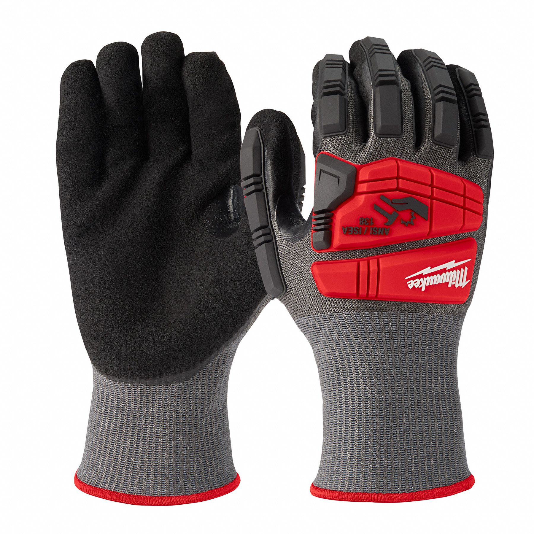 MILWAUKEE, XL ( 10 ), ANSI Cut Level A5, Work Gloves - 787UJ5|48-22 ...