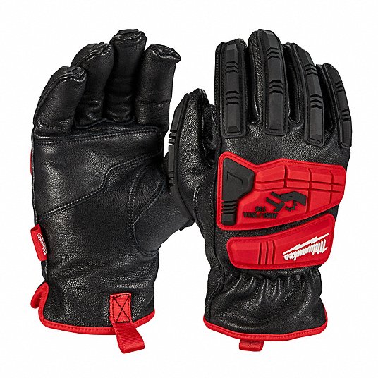 Milwaukee 48-22-8782 Impact Cut Level 5 Goatskin Leather Gloves Large