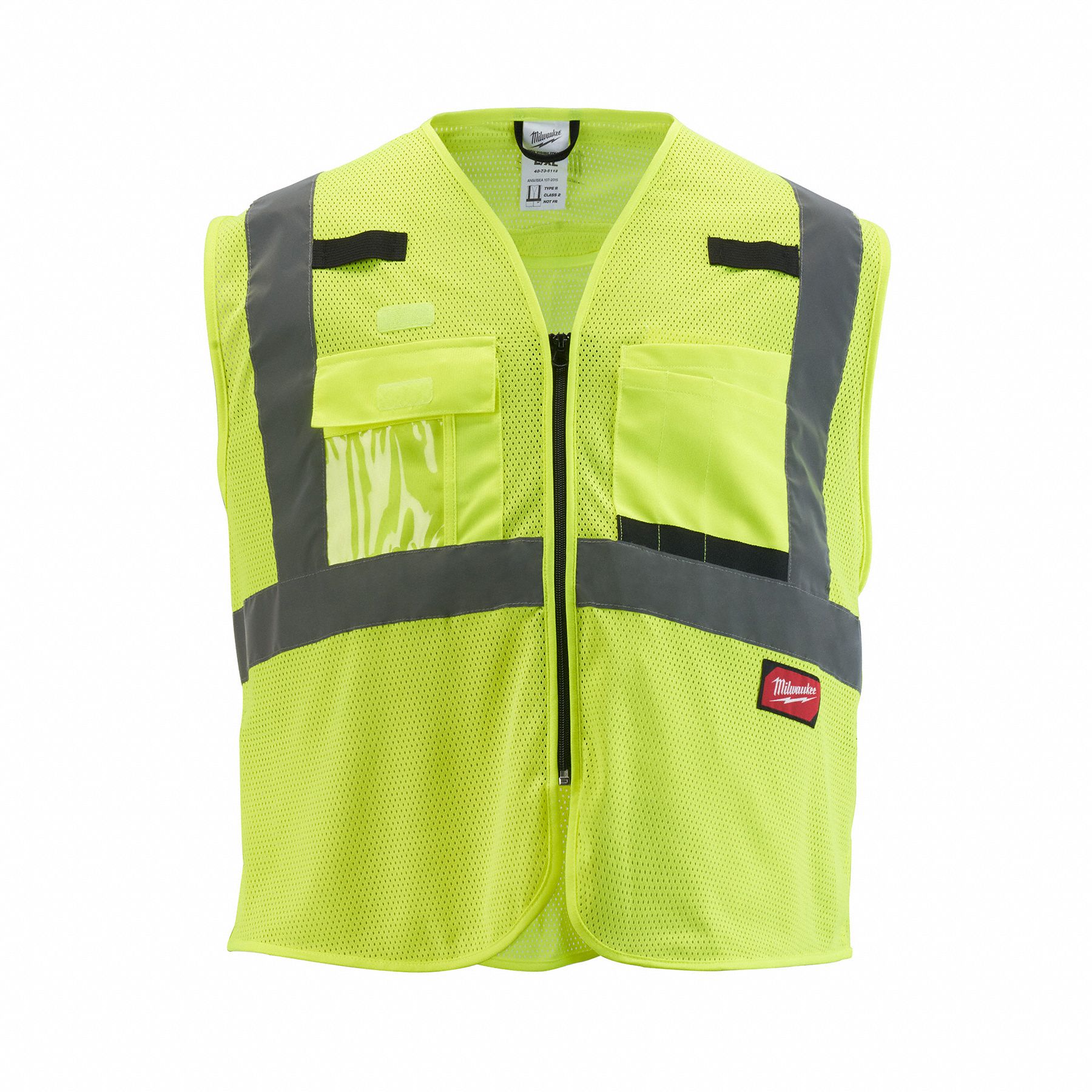 MILWAUKEE, ANSI Class 2, U, Safety Vest - 787V26|48-73-5111 - Grainger