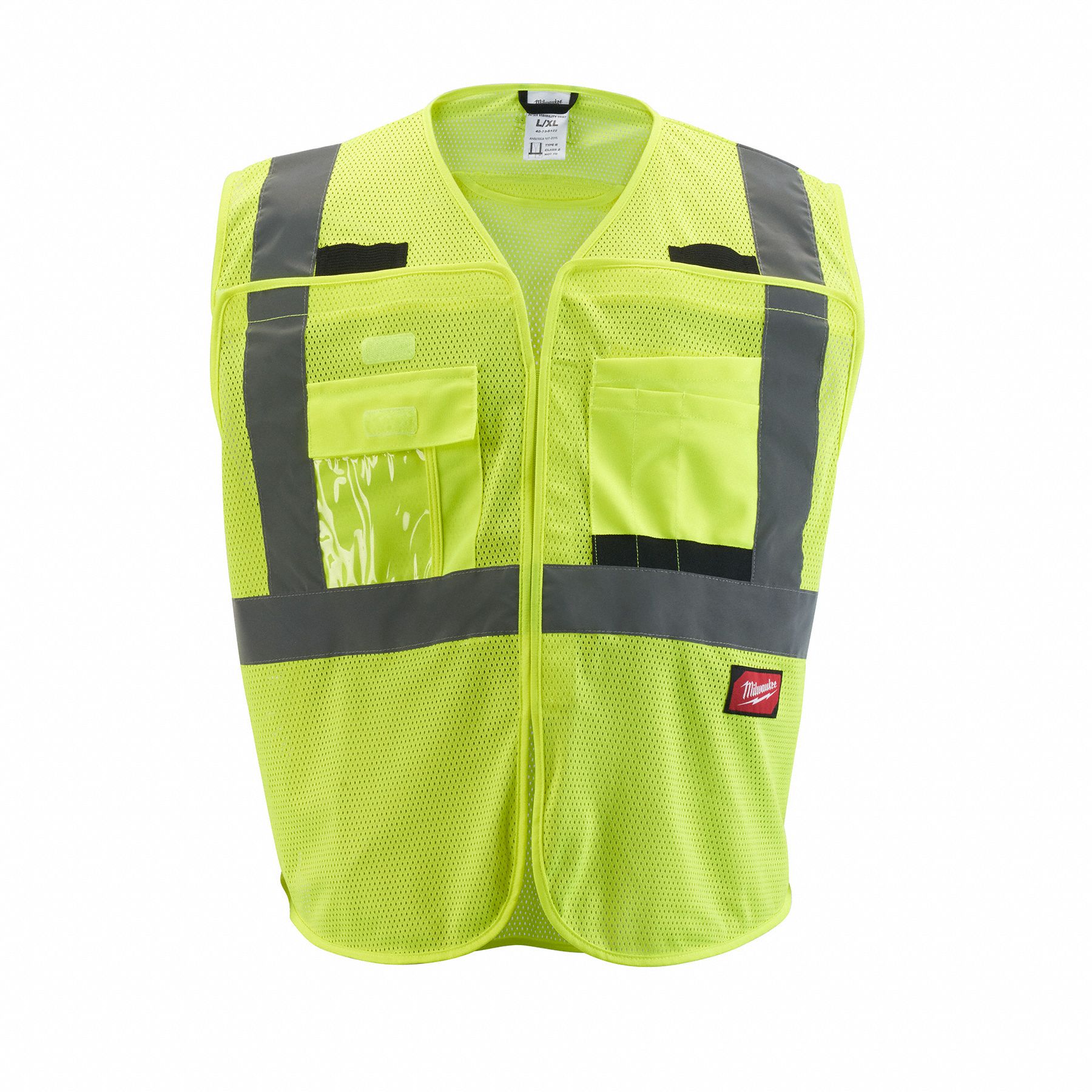 MILWAUKEE, ANSI Class 2, U, Safety Vest 787V3548735122 Grainger