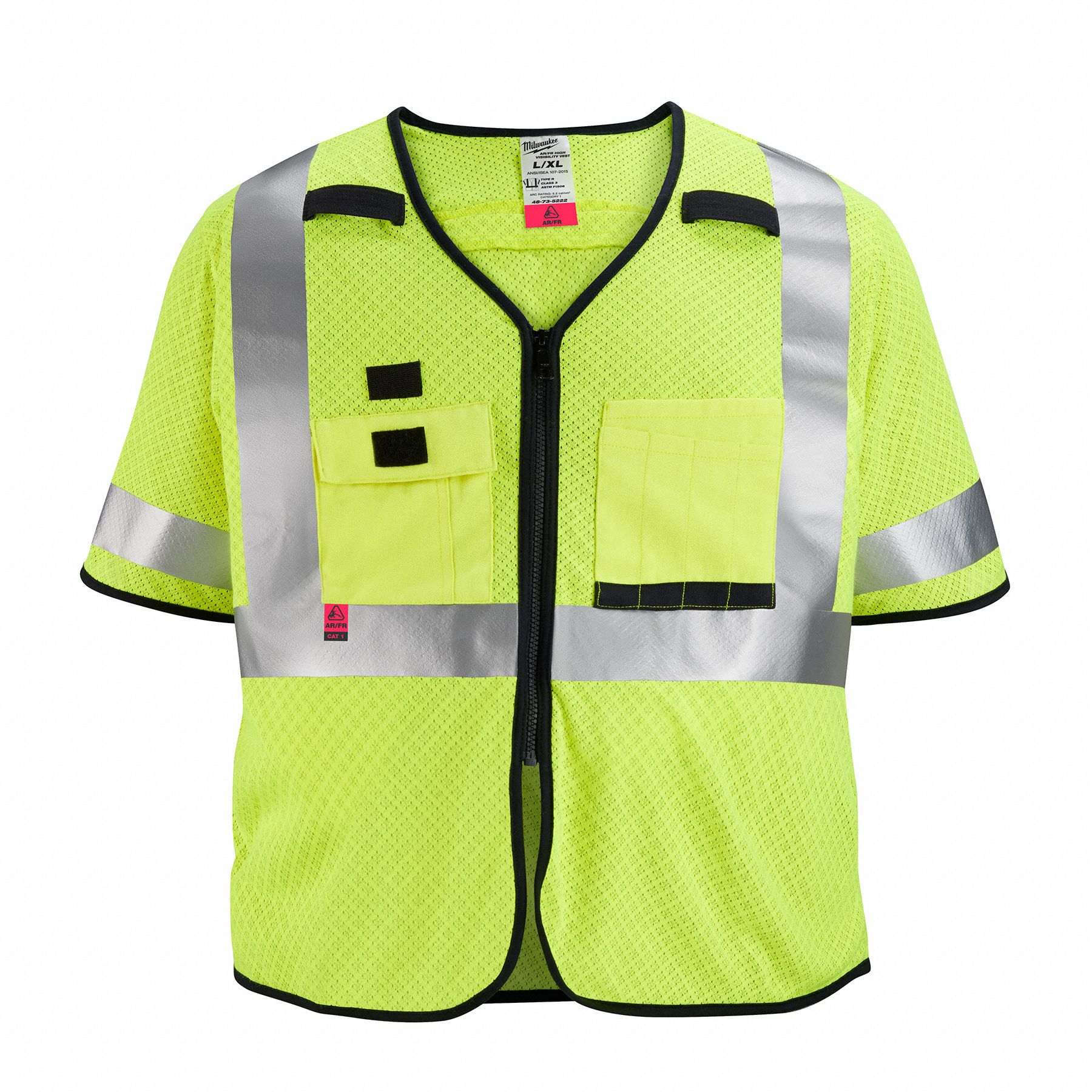 MILWAUKEE, ANSI Class 3, U, Safety Vest 787V8348735222 Grainger