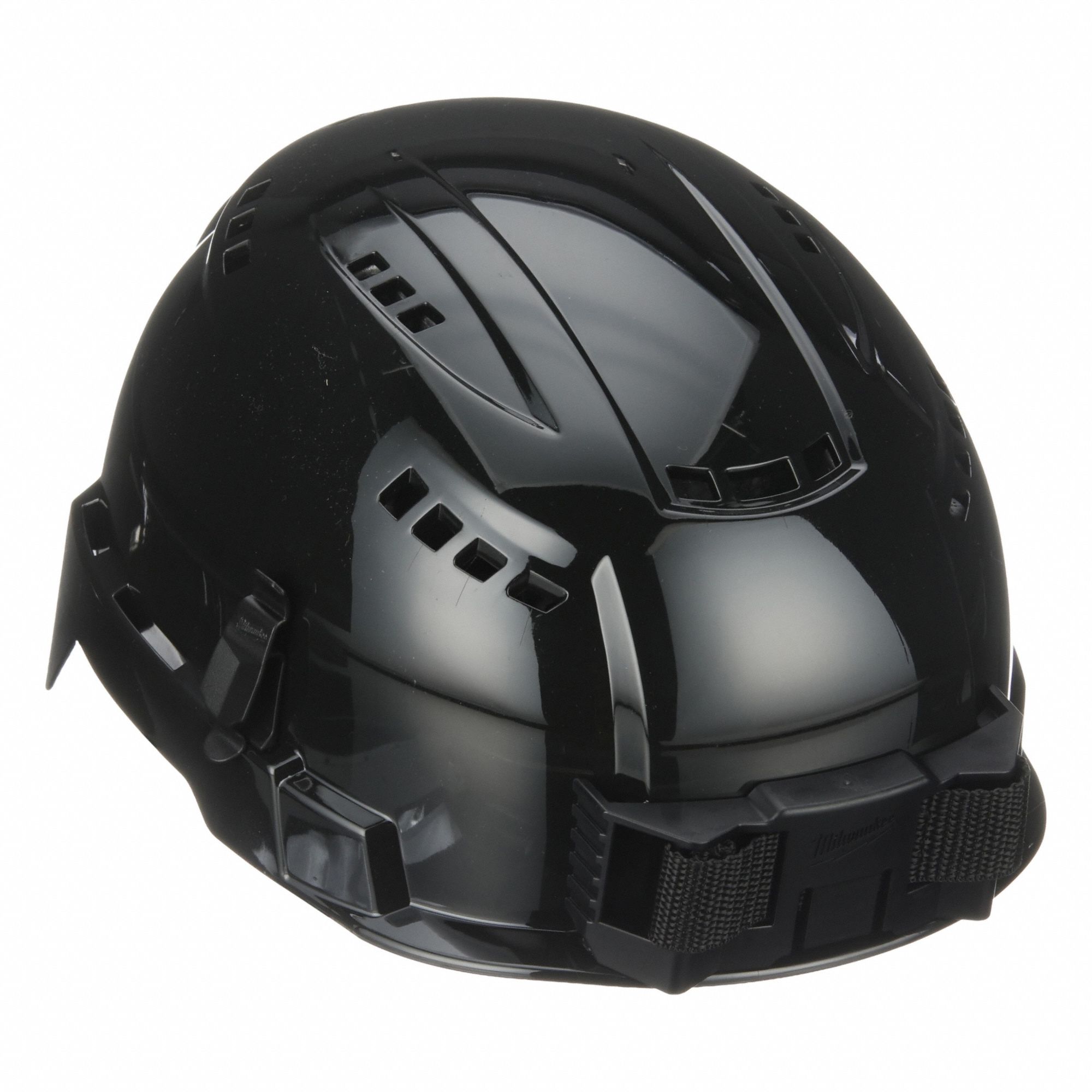 Hard Hat: Type 2, Class C, Black, Vented, 4 Point Swing Ratchet – EPS Padding, EPS, BOLT™