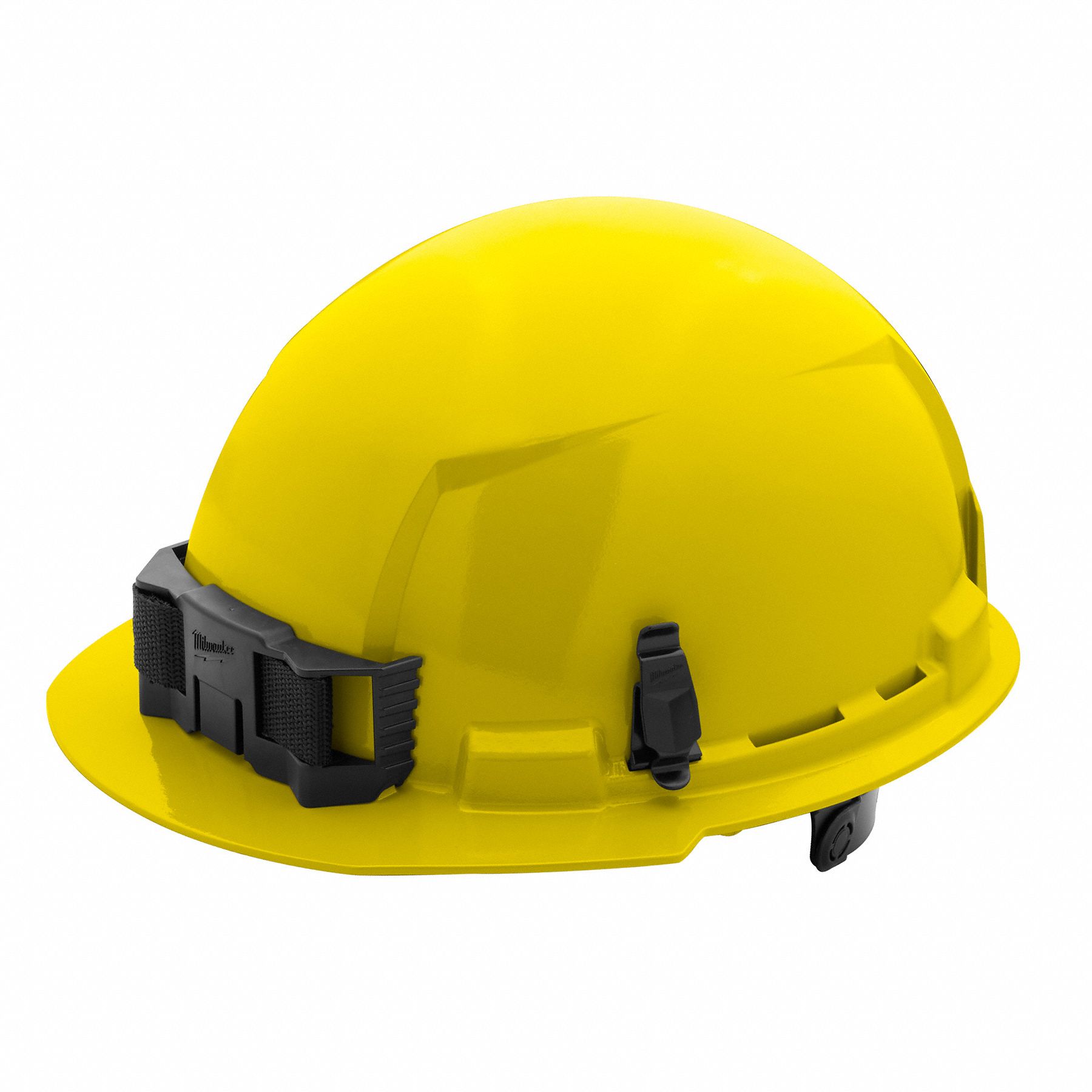 Hard Hat: Yellow, No Graphics, Ratchet (6-Point), Ratchet, Polyethylene, Side-Slots, Solid