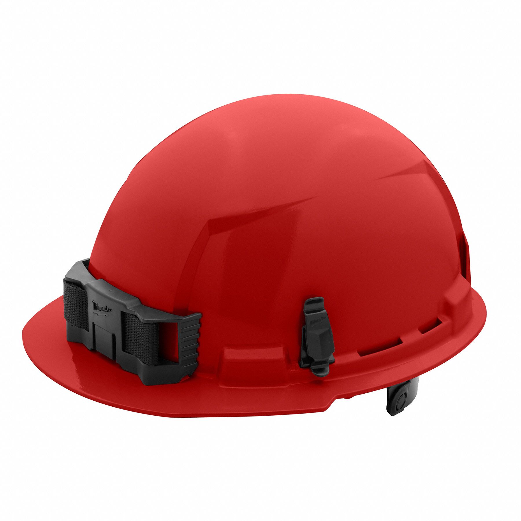 Hard Hat: Red, No Graphics, Ratchet (6-Point), Ratchet, Polyethylene, Side-Slots, Solid