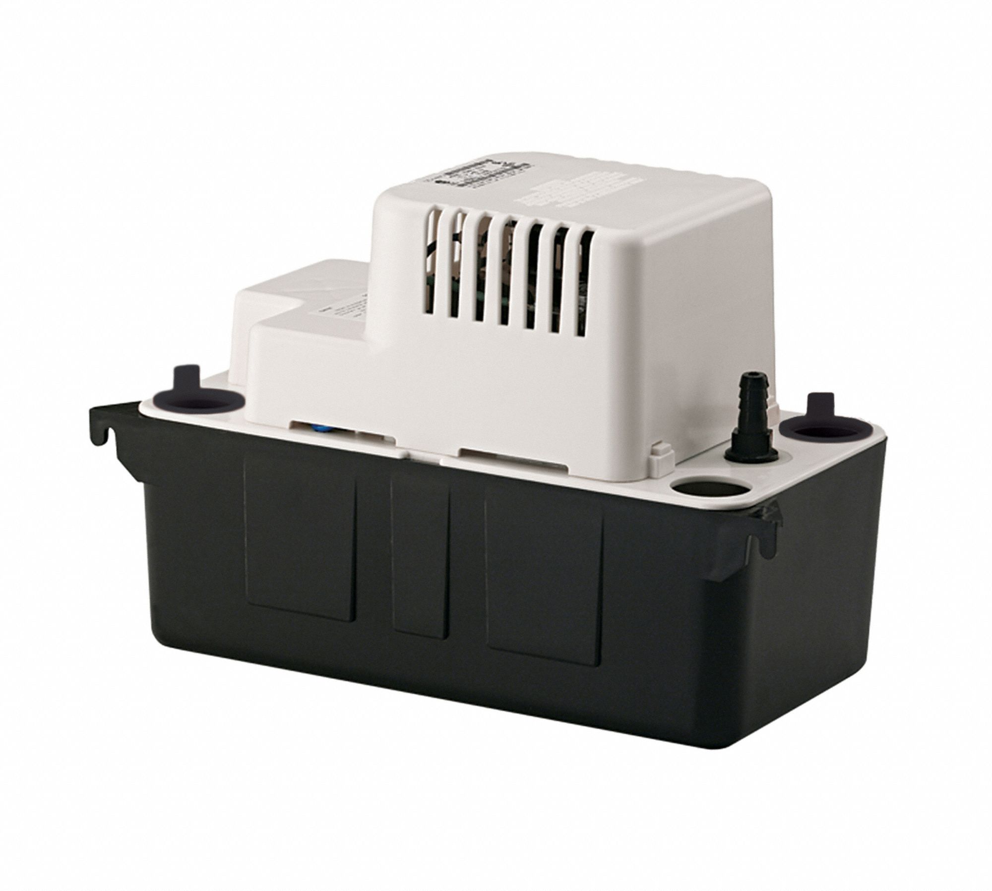 Condensate Removal Pump: 115V AC, 1/2 gal Tank, 1/16 hp, 1.08 gpm, 15 ft Max. Head
