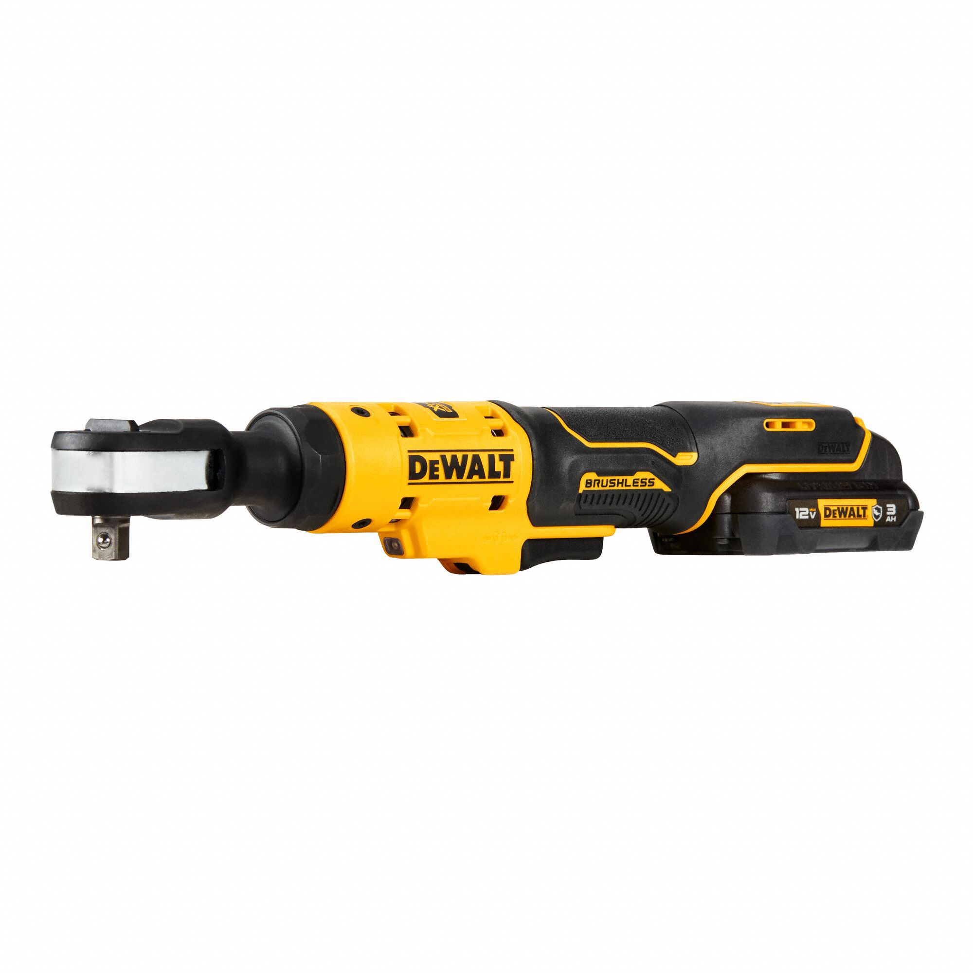 Ratchet: 60 ft-lb Fastening Torque, 60 ft-lb Torque - Max, 250 RPM No Load Speed, Brushless