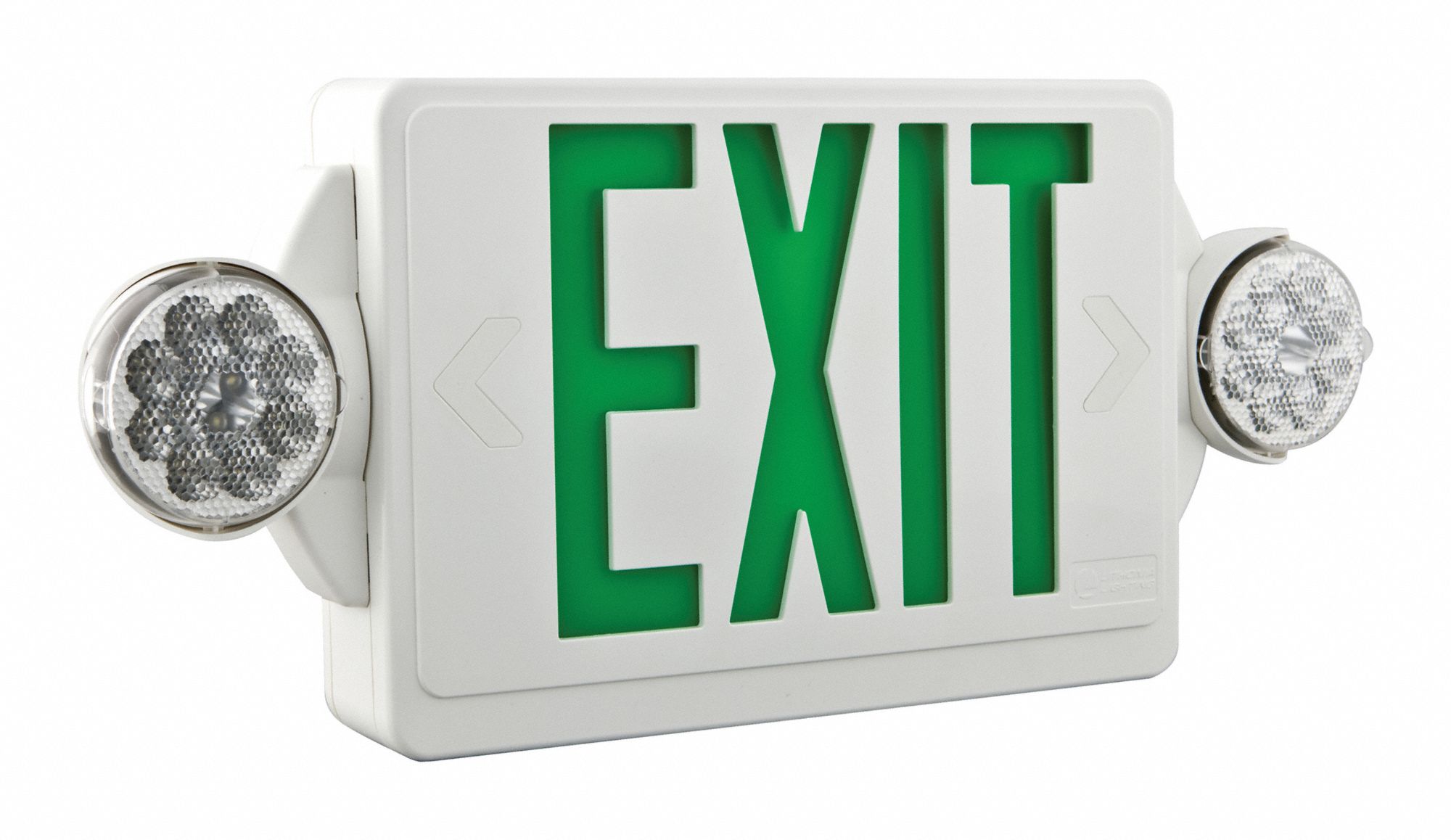 White, 1 Faces, Exit Sign with Emergency Lights - 787WF0|LHQM LED G HO ...