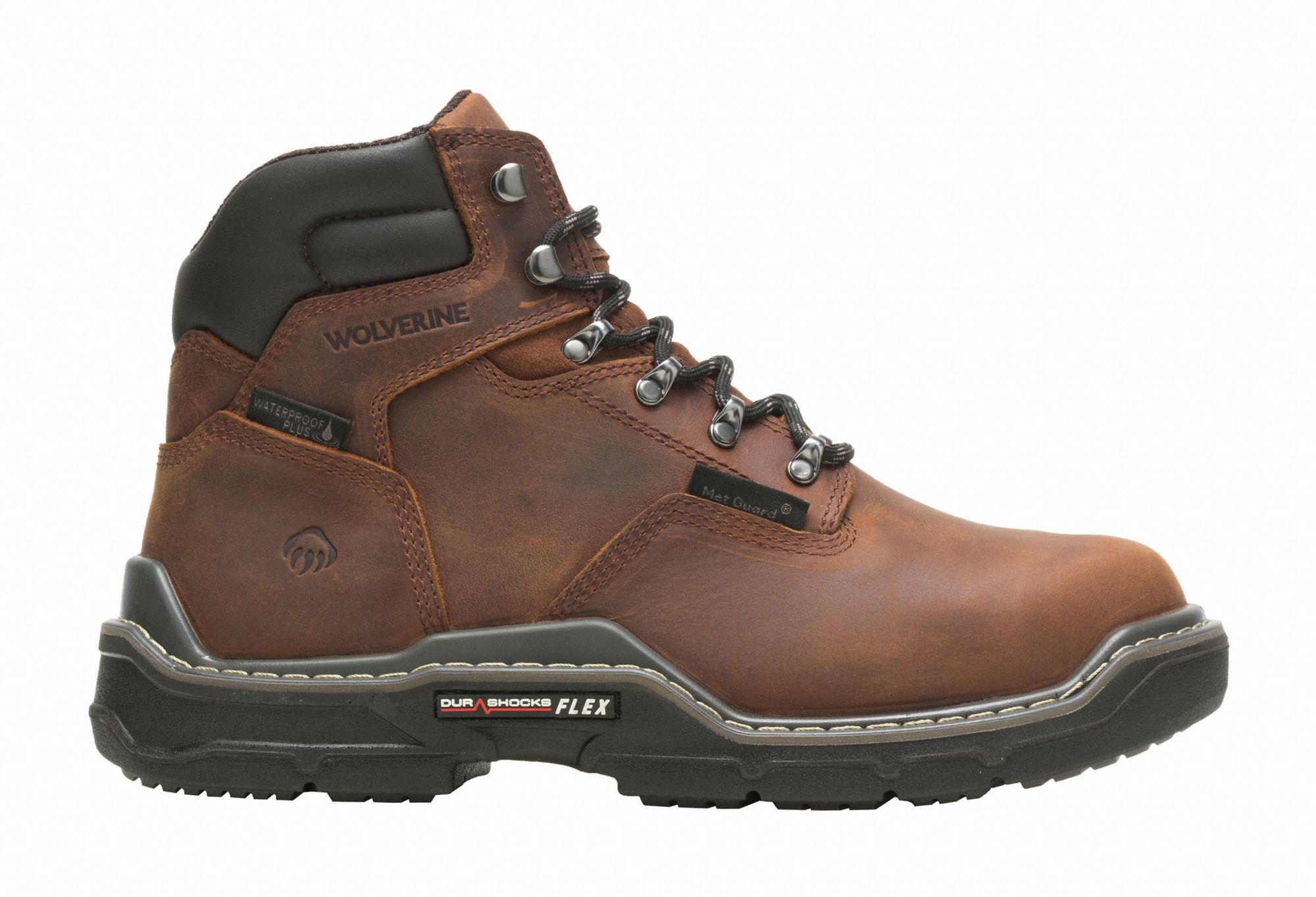 6-Inch Work Boot: Men's, Size 11 1/2, XW, Brown, Carbon Fiber Toe Cap, Removable Insole