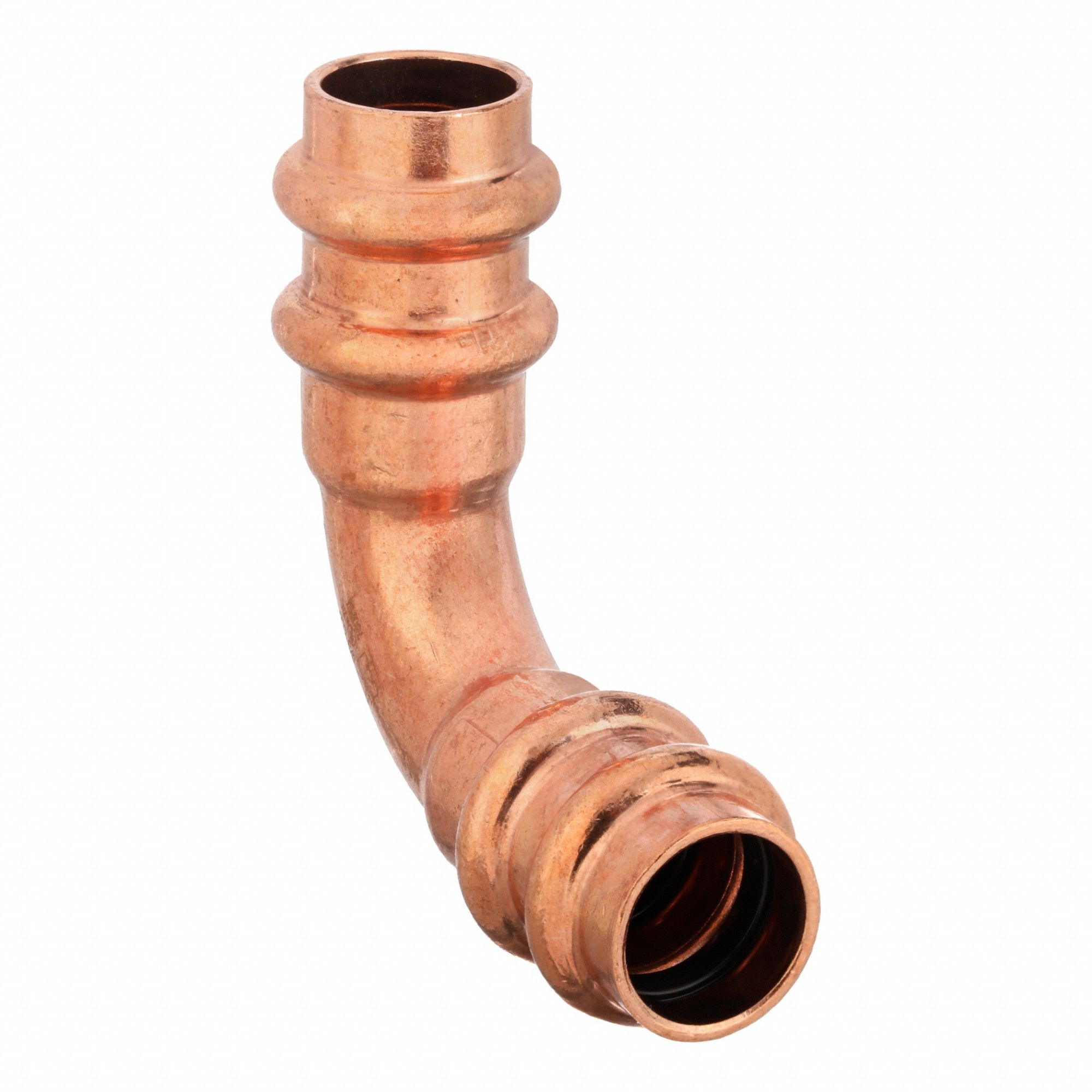 Crimp Elbow Fitting: 90° Elbow, 1 1/8 in CTS x 1 1/8 in CTS size, Press-fit x Press-fit