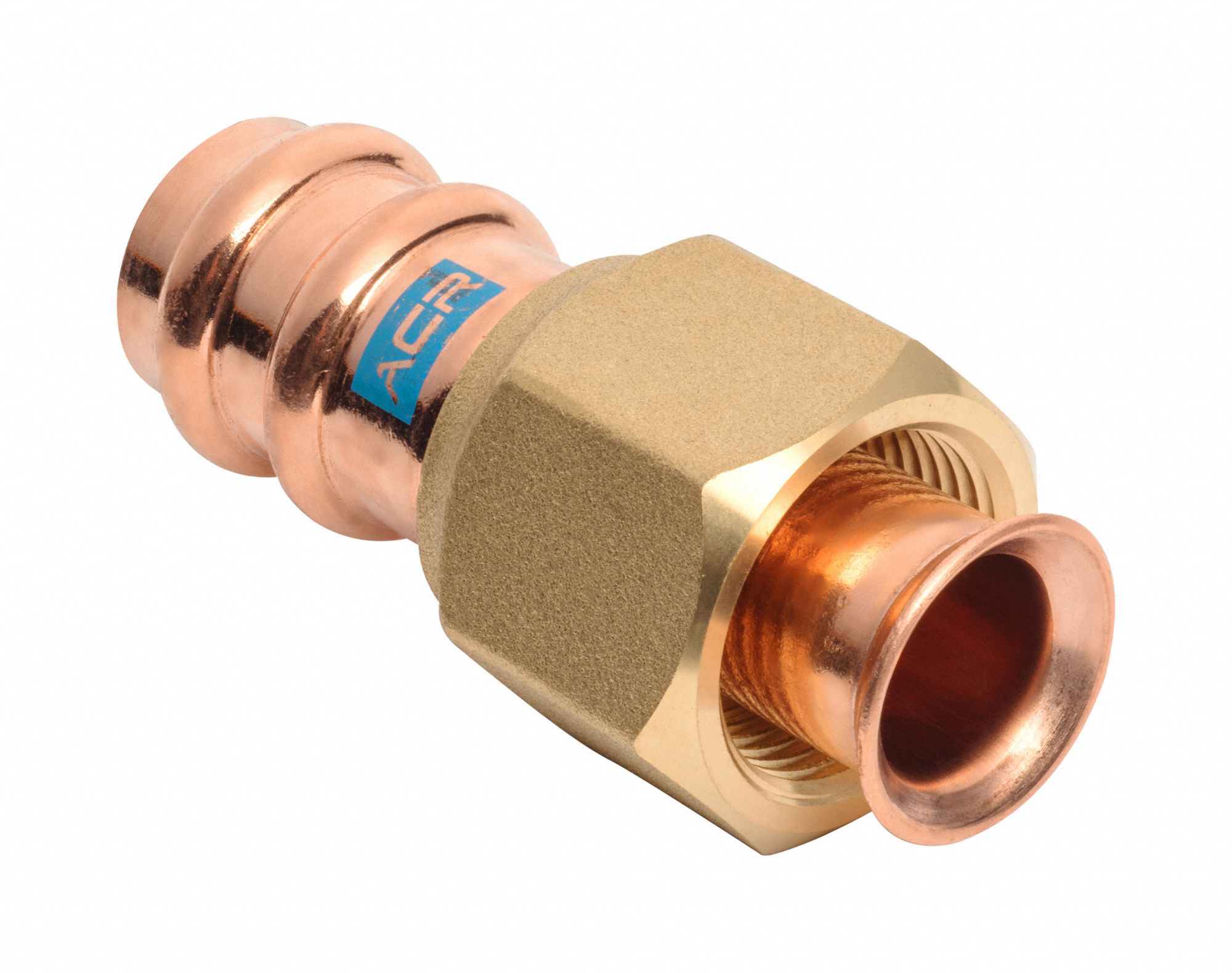 REFRIGERATION PRESS FITTING: COPPER, PRESS-FIT X FLARE, ¾ IN X ¾ IN COPPER TUBE SIZE