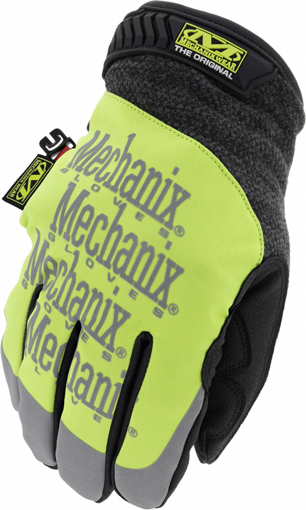 MECHANIX WEAR Mechanics Gloves: L ( 10 ), Polyurethane, Hook-and-Loop Cuff,  ANSI Cut Level A5, 1 PR