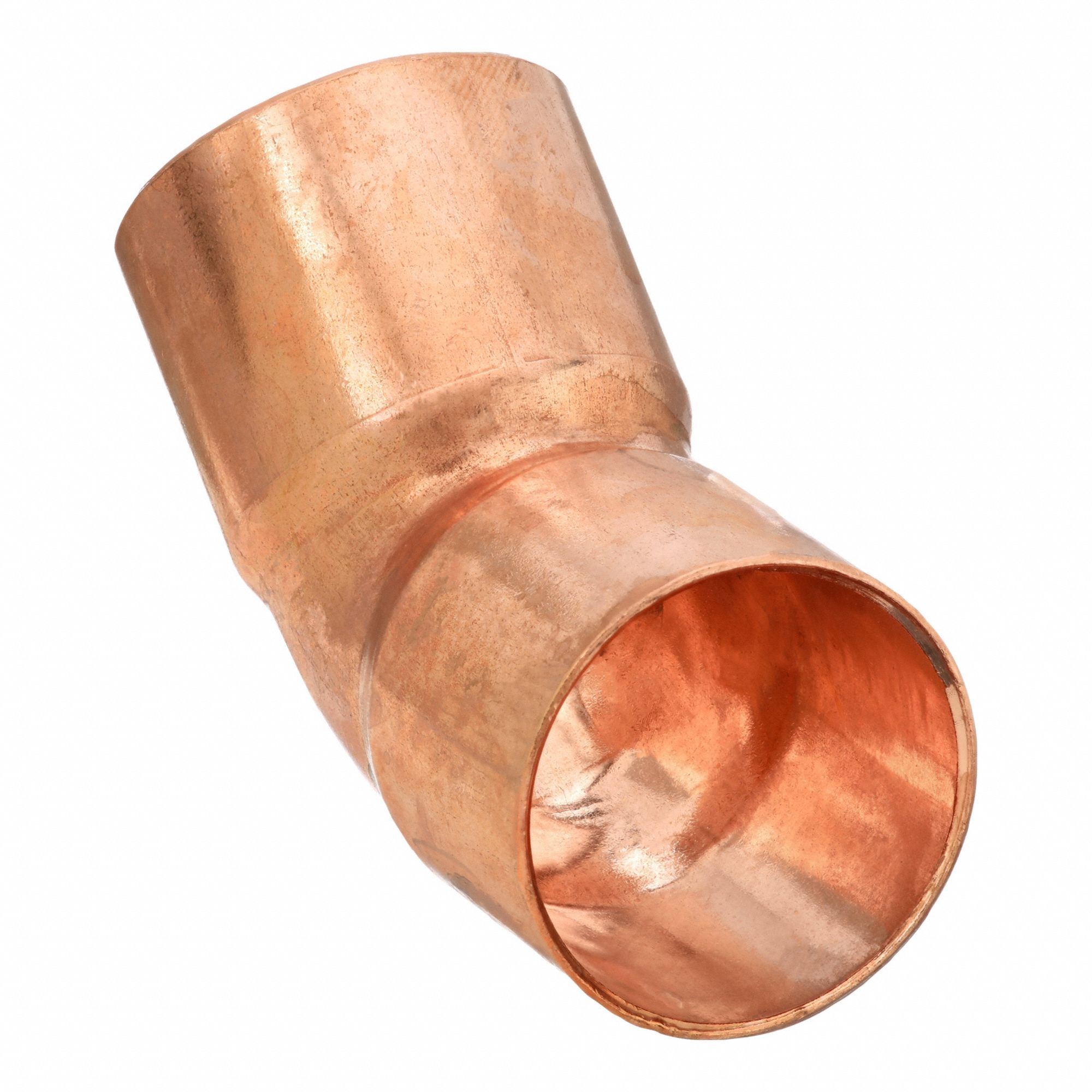 Sweat Fitting Tee: 1 in CTS x 1 in CTS, Cup x Cup, Wrot Copper