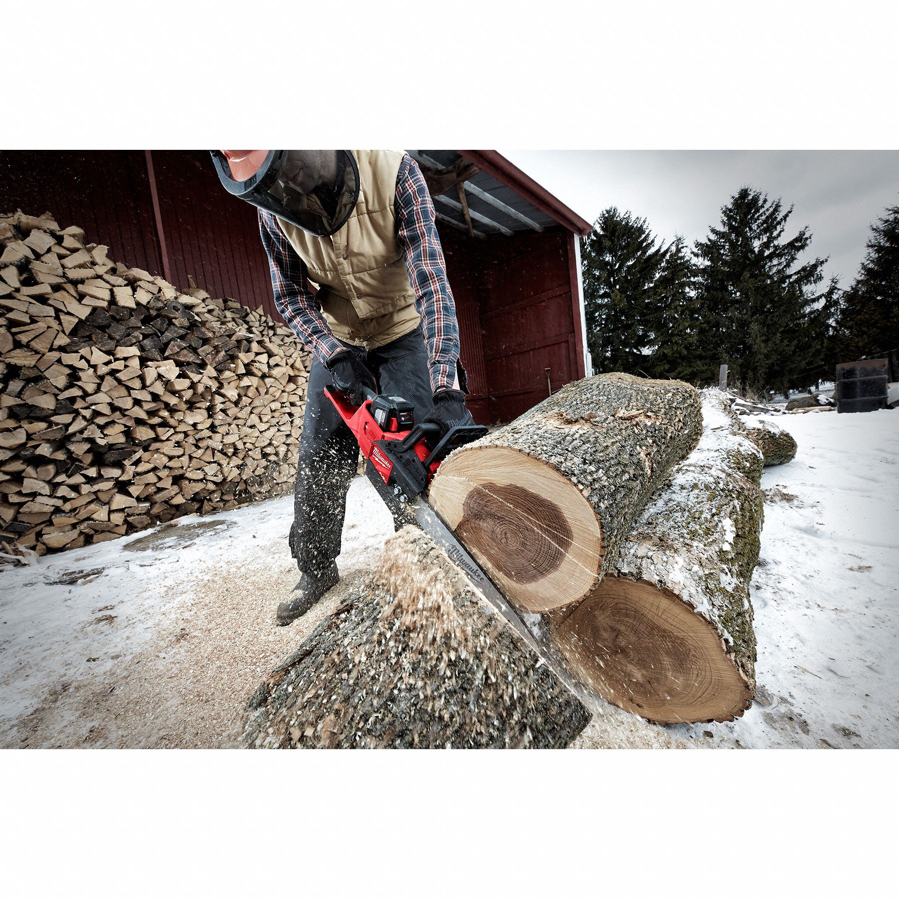 MILWAUKEE Chain Saw Battery Powered, 14 in Bar Lg 787YV9272720C Grainger