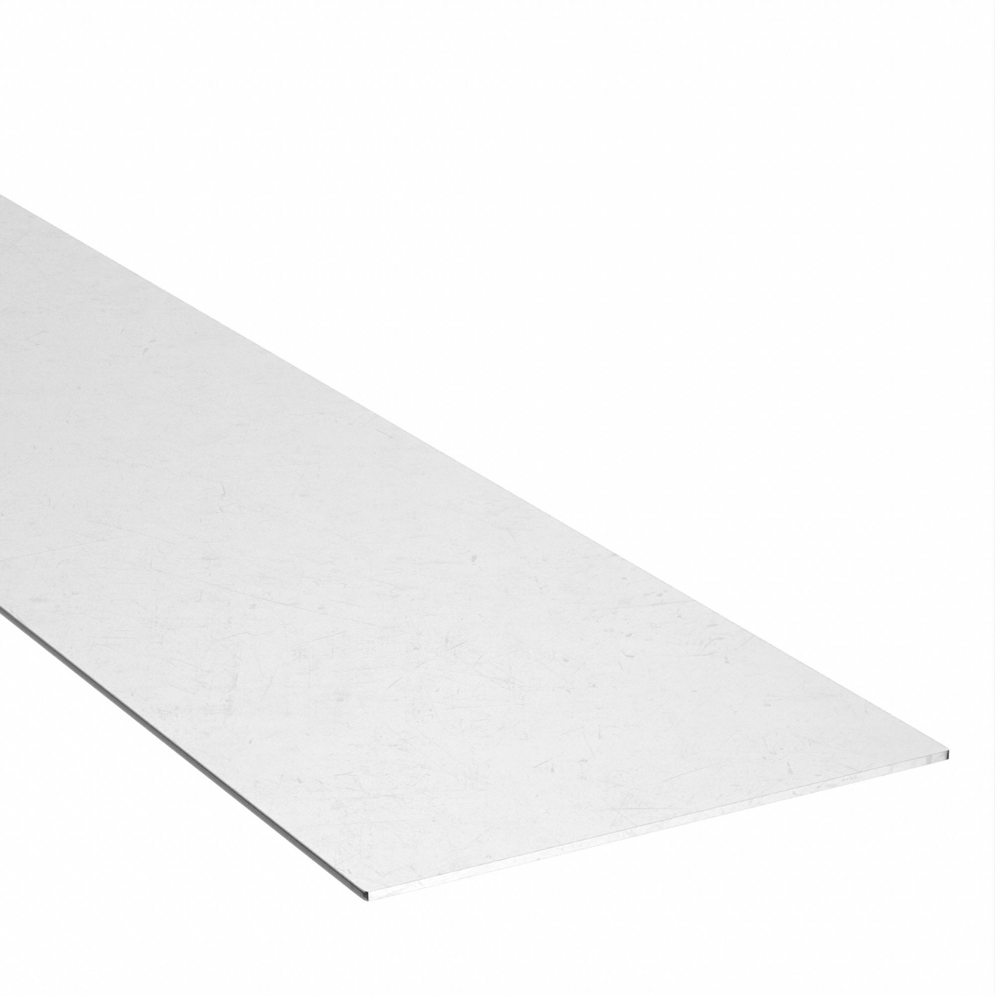 Stainless Steel Flat Bar: 316, 0.048 in Thick, 6 in x 12 in (W x L), Cold Worked, Mill, Annealed