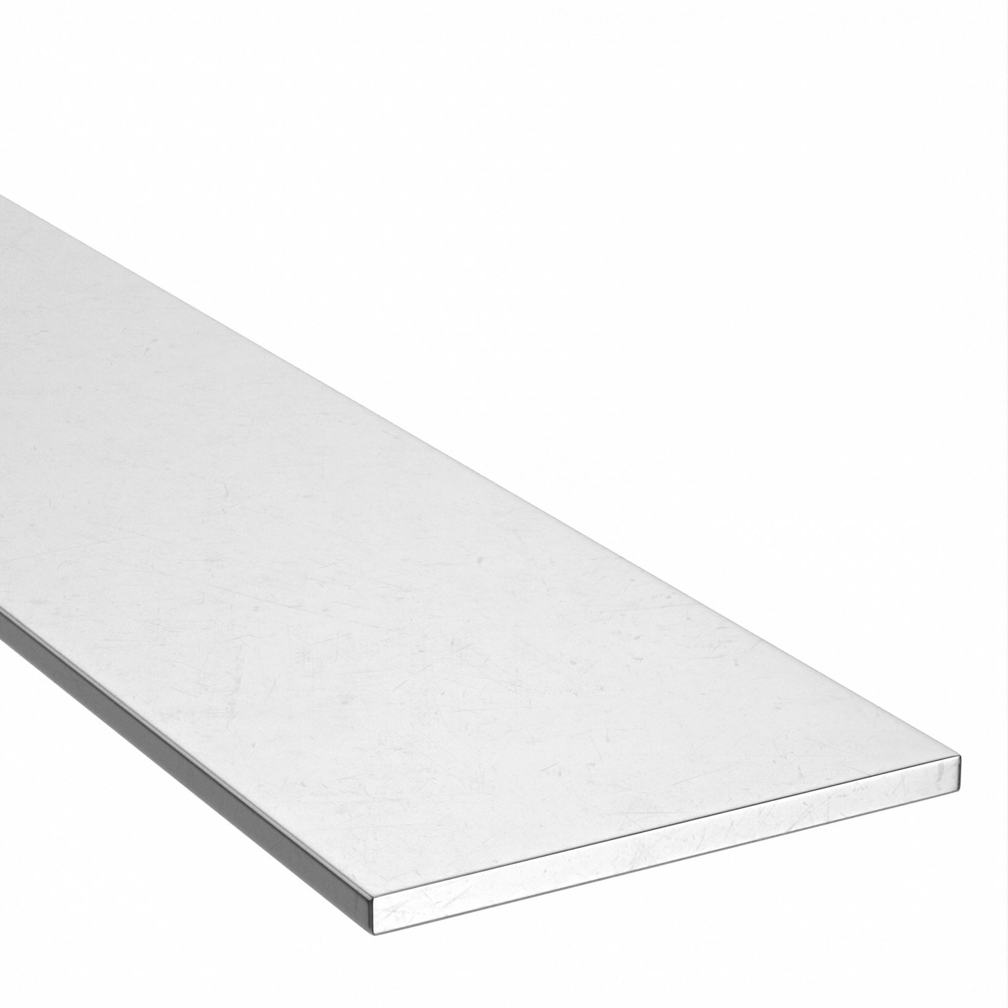 Stainless Steel Flat Bar: 316, 0.5 in Thick, 6 in x 12 in (W x L), Hot Rolled, Mill, Annealed
