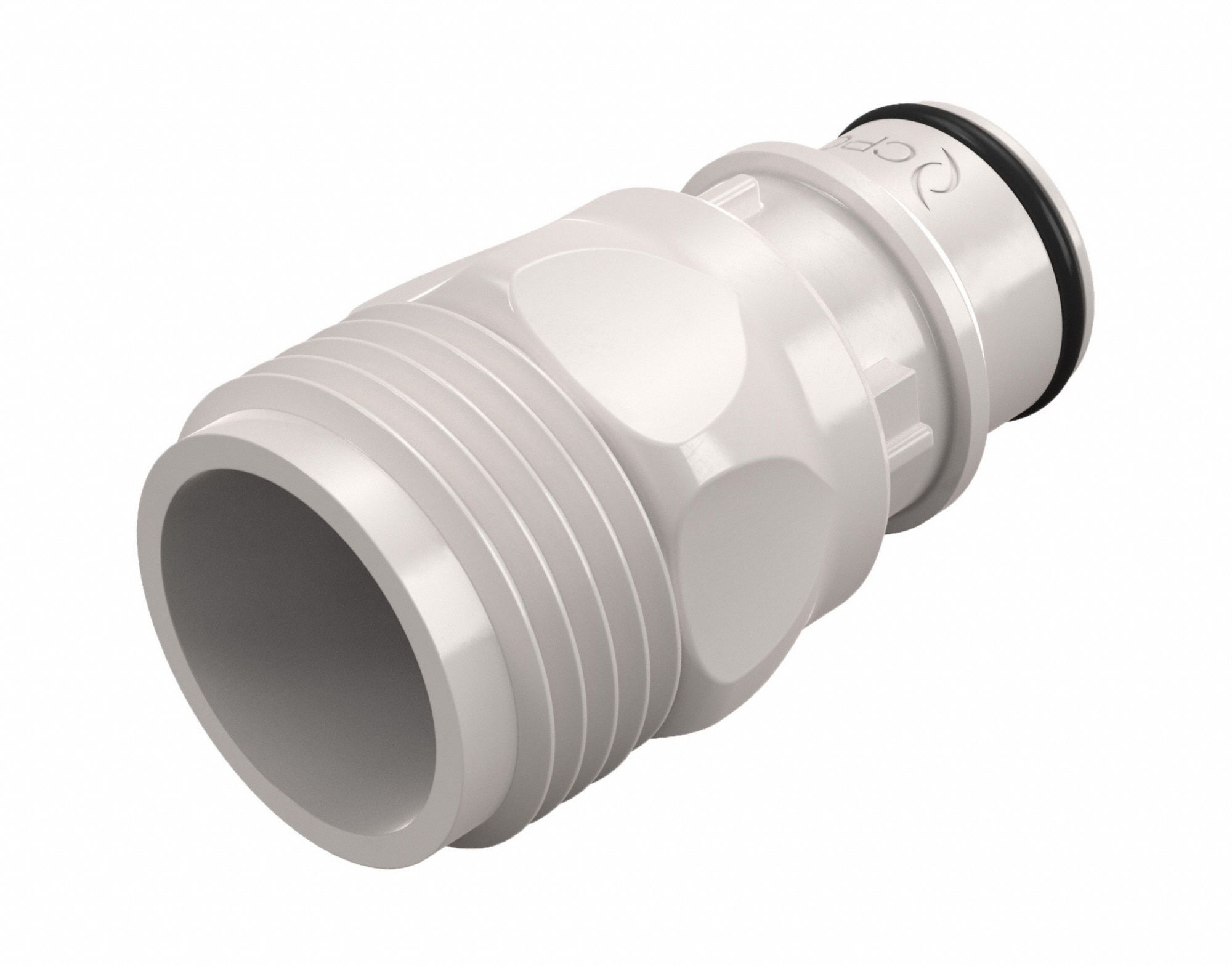 Quick Connection Coupling: Straight, 3/4 in Pipe Size, Quick-Disconnect Coupler x GHT, Polysulfone