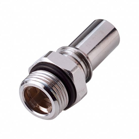 Quick Connection Coupling: Straight, 1/2 in Pipe Size, Cool Blue, Quick Disconnect, Brass