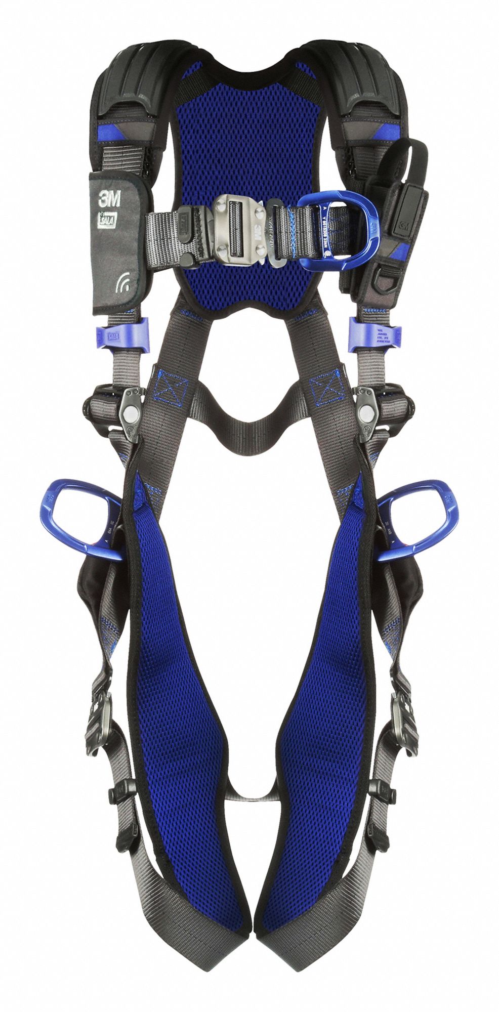 RFID VEST CLIMBING/POSITIONING SAFETY HARNESS, L, 310 LBS, BACK/FRONT/HIP D-RING