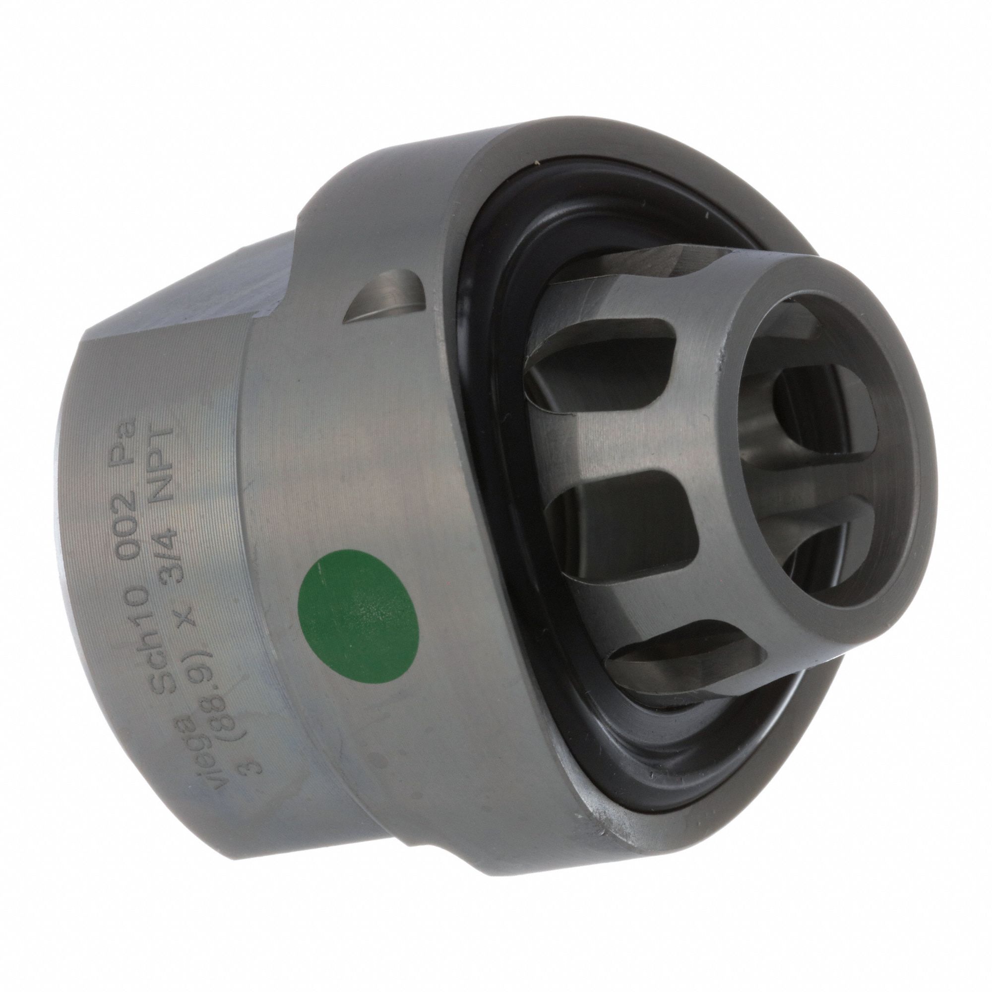 Crimp Adapter Fitting: 3 in Pipe x 3/4 in Pipe Size, Press-fit x FNPT, Carbon Steel