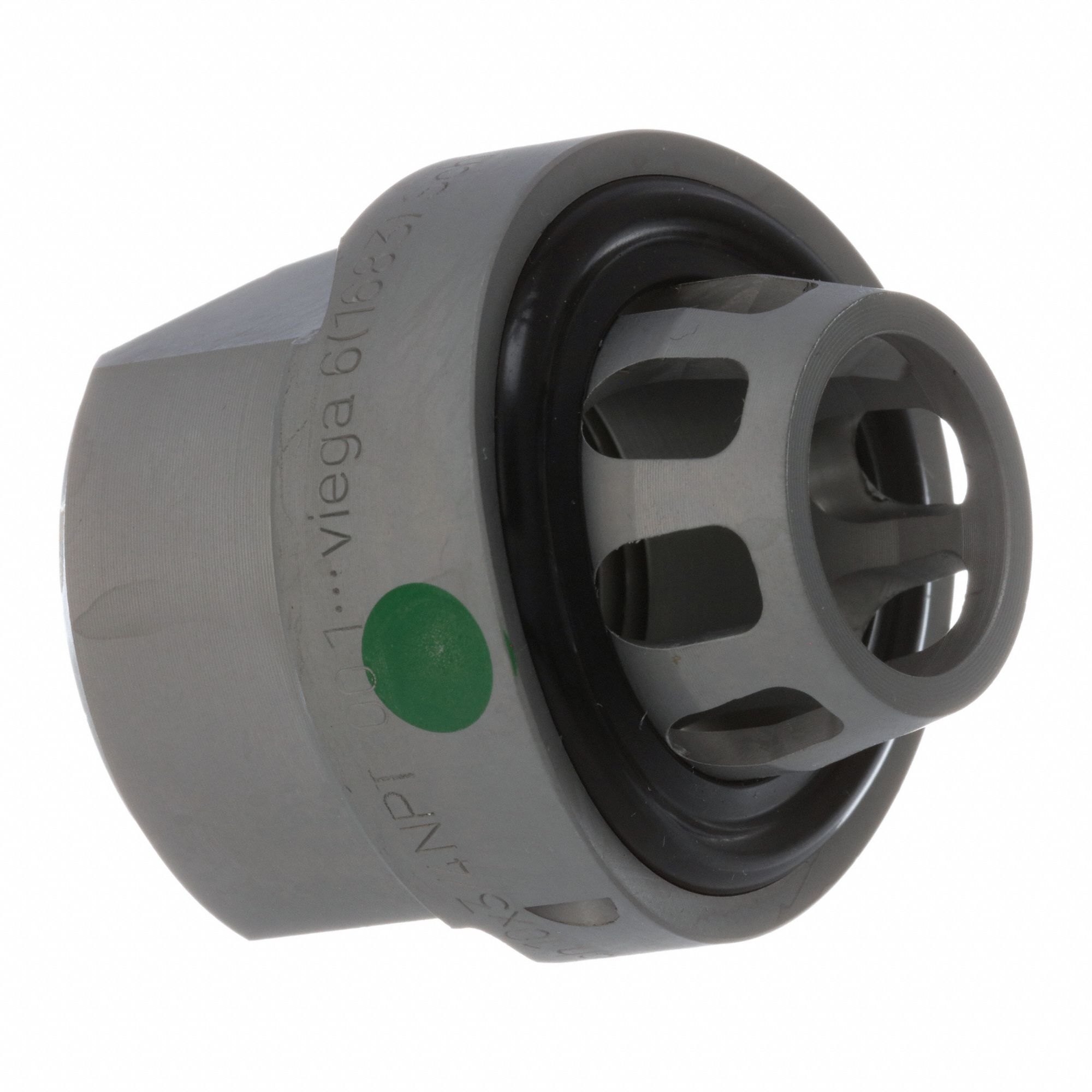 Crimp Adapter Fitting: 6 in Pipe x 3/4 in Pipe Size, Press-fit x FNPT, Carbon Steel