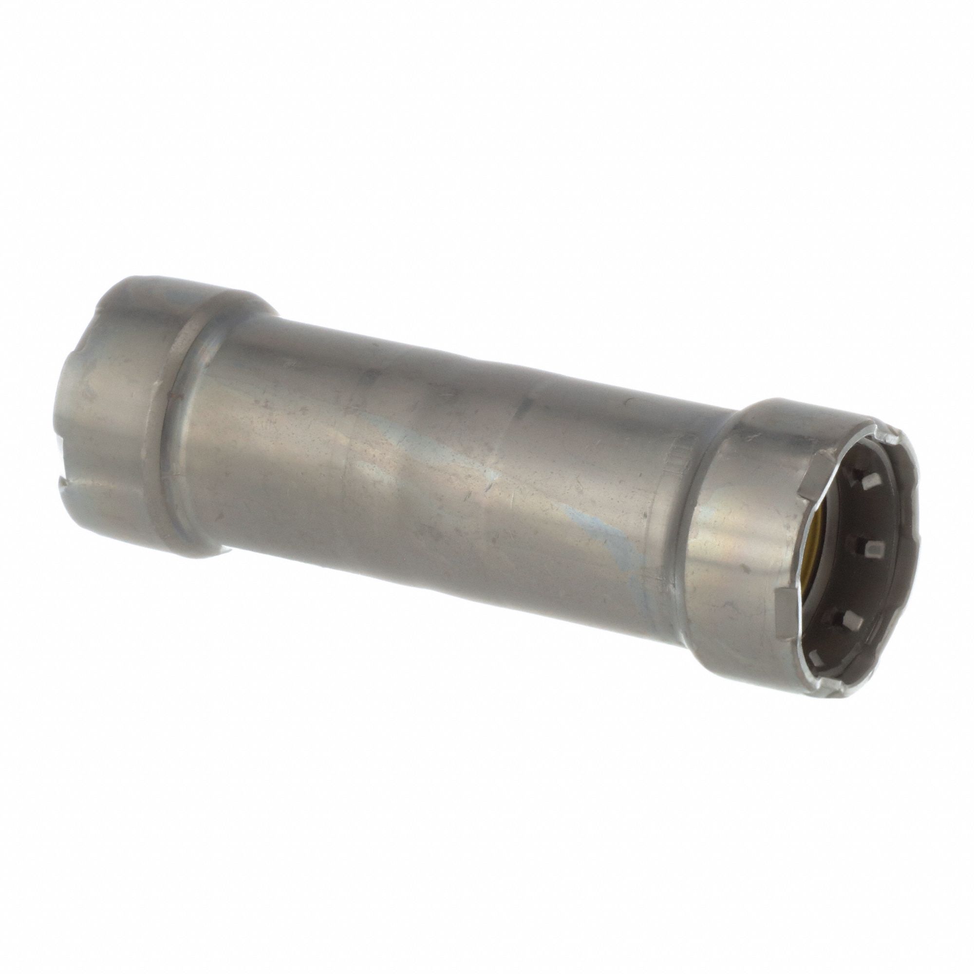 Crimp Coupling Fitting: 1/2 in Pipe x 1/2 in Pipe Size, Press-fit x Press-fit, HNBR