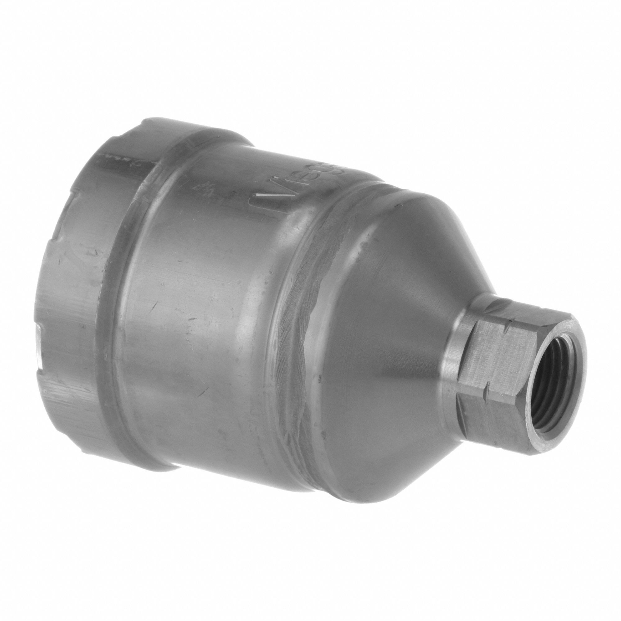Crimp Adapter Fitting: 2 in Pipe x 1/2 in Pipe Size, Press-fit x FNPT, Carbon Steel
