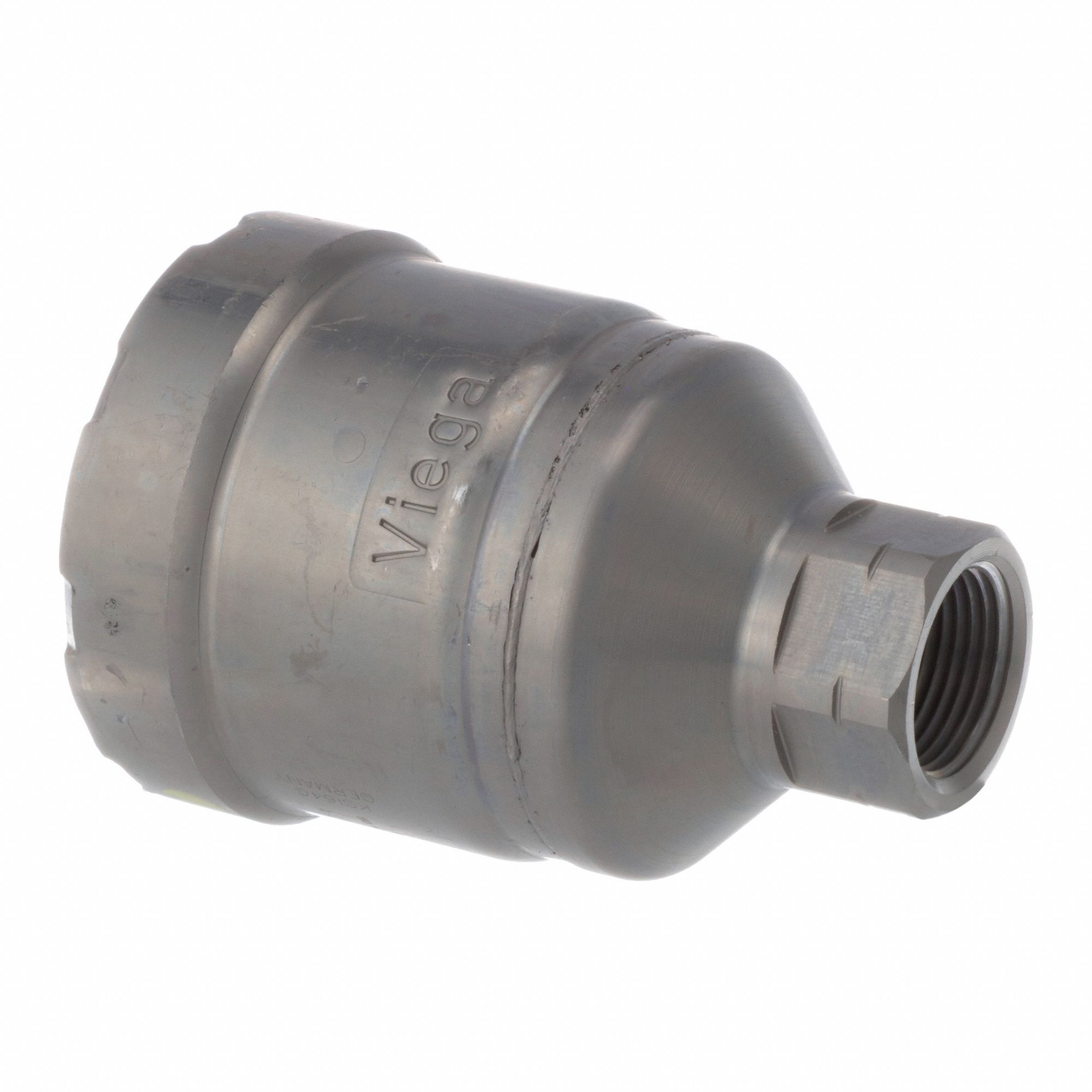 Crimp Adapter Fitting: 2 in Pipe x 3/4 in Pipe Size, Press-fit x FNPT, Carbon Steel