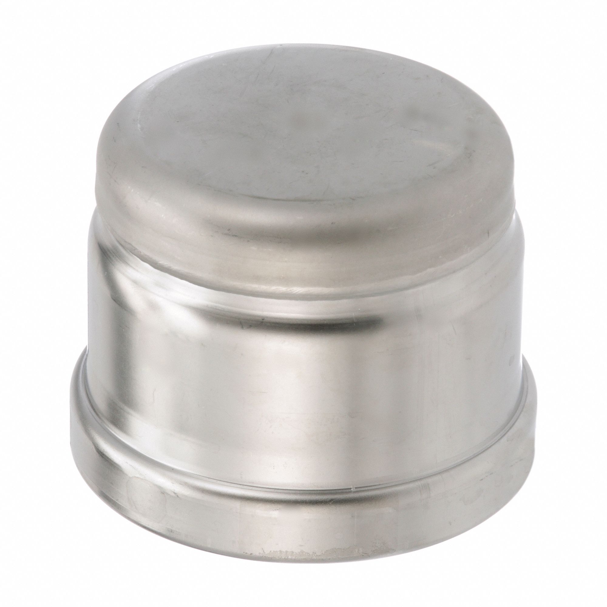 Crimp Fitting Cap: 4 in CTS Size, Press-fit, EPDM