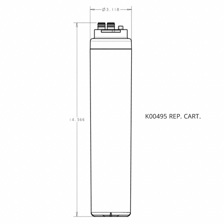 WaterFilterCartridge 0.5micron 2gpm