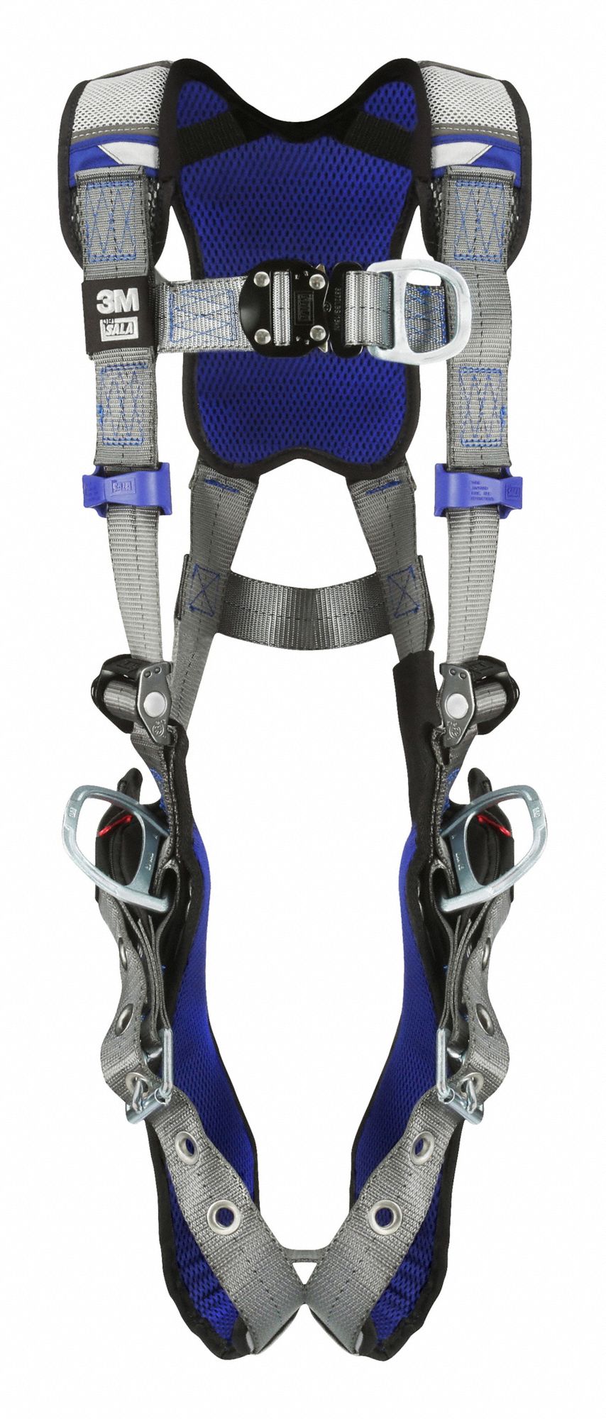 RFID VEST CLIMB/POSITION HARNESS, S, GREY, 420 LBS, BACK AND LEG PADDING LOCATION