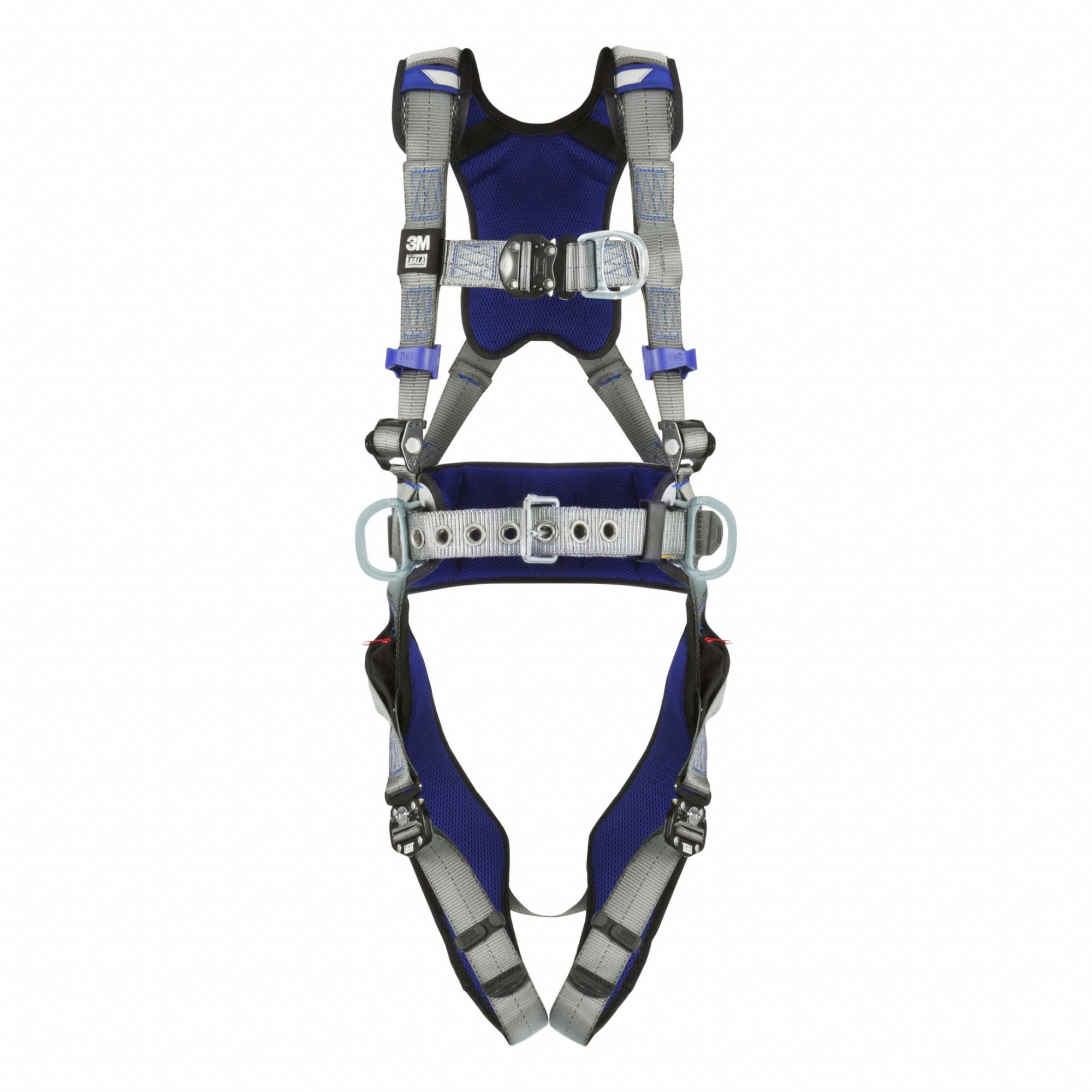 Fall Protection Harness: Vest, Quick-Connect / Quick-Connect Buckles, 2XL