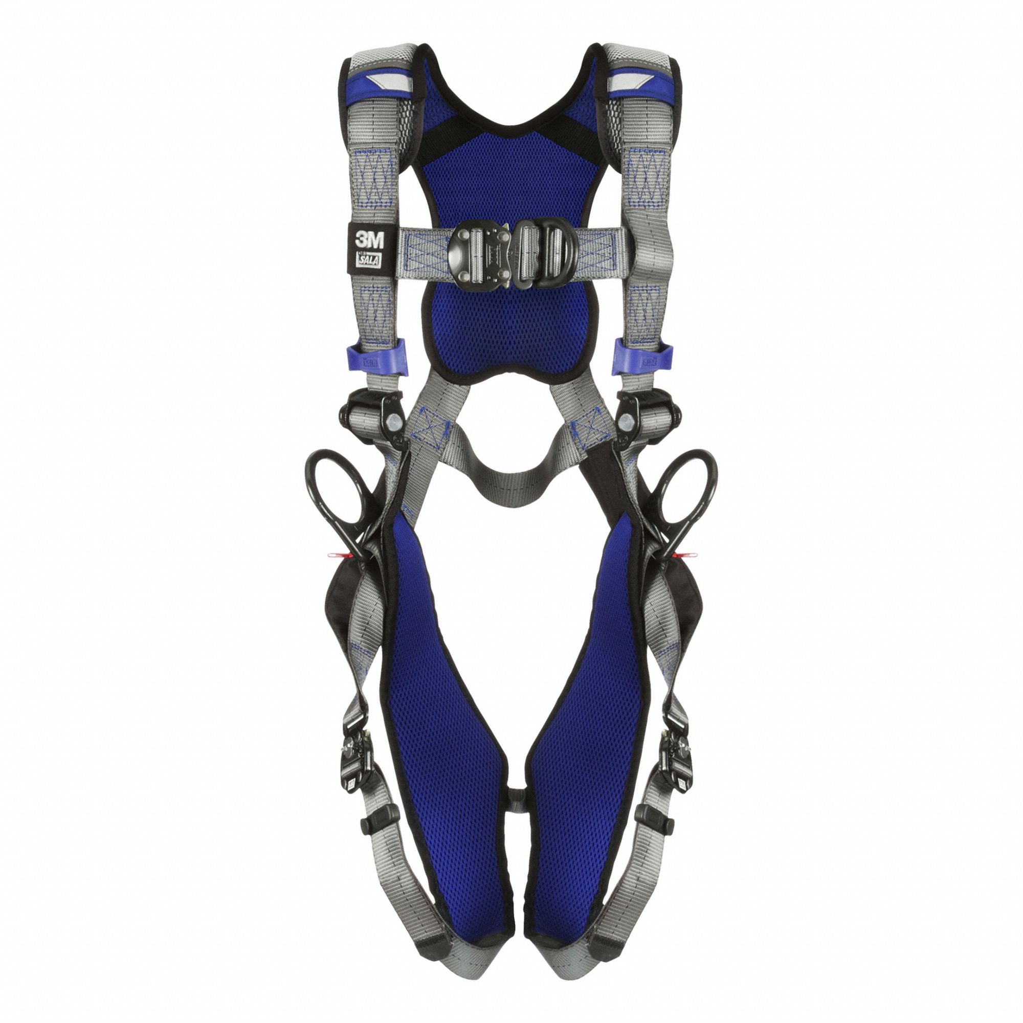 Fall Protection Harness: Vest, Quick-Connect / Quick-Connect Buckles, 2XL