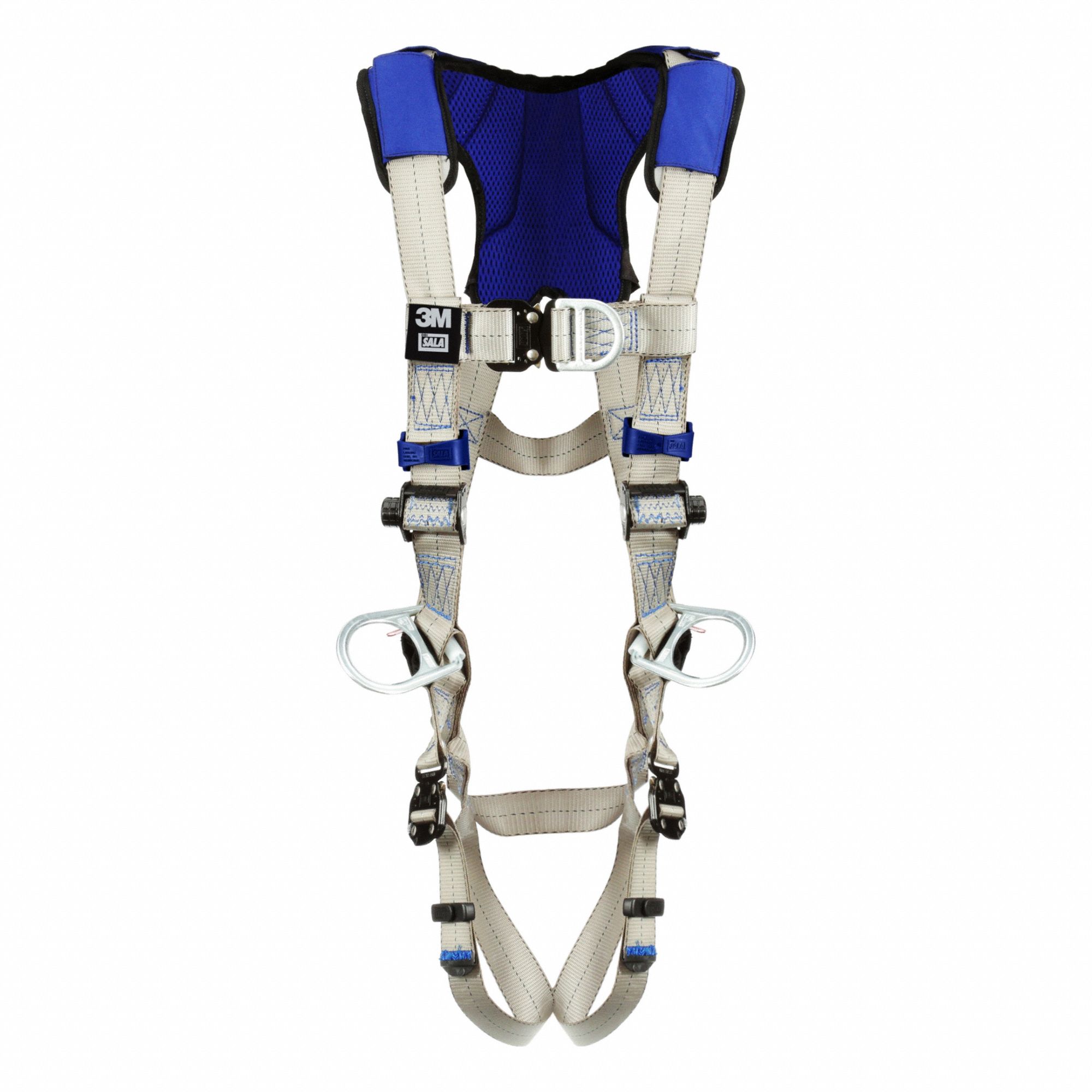 Fall Protection Harness: Vest, Quick-Connect / Quick-Connect Buckles, 2XL