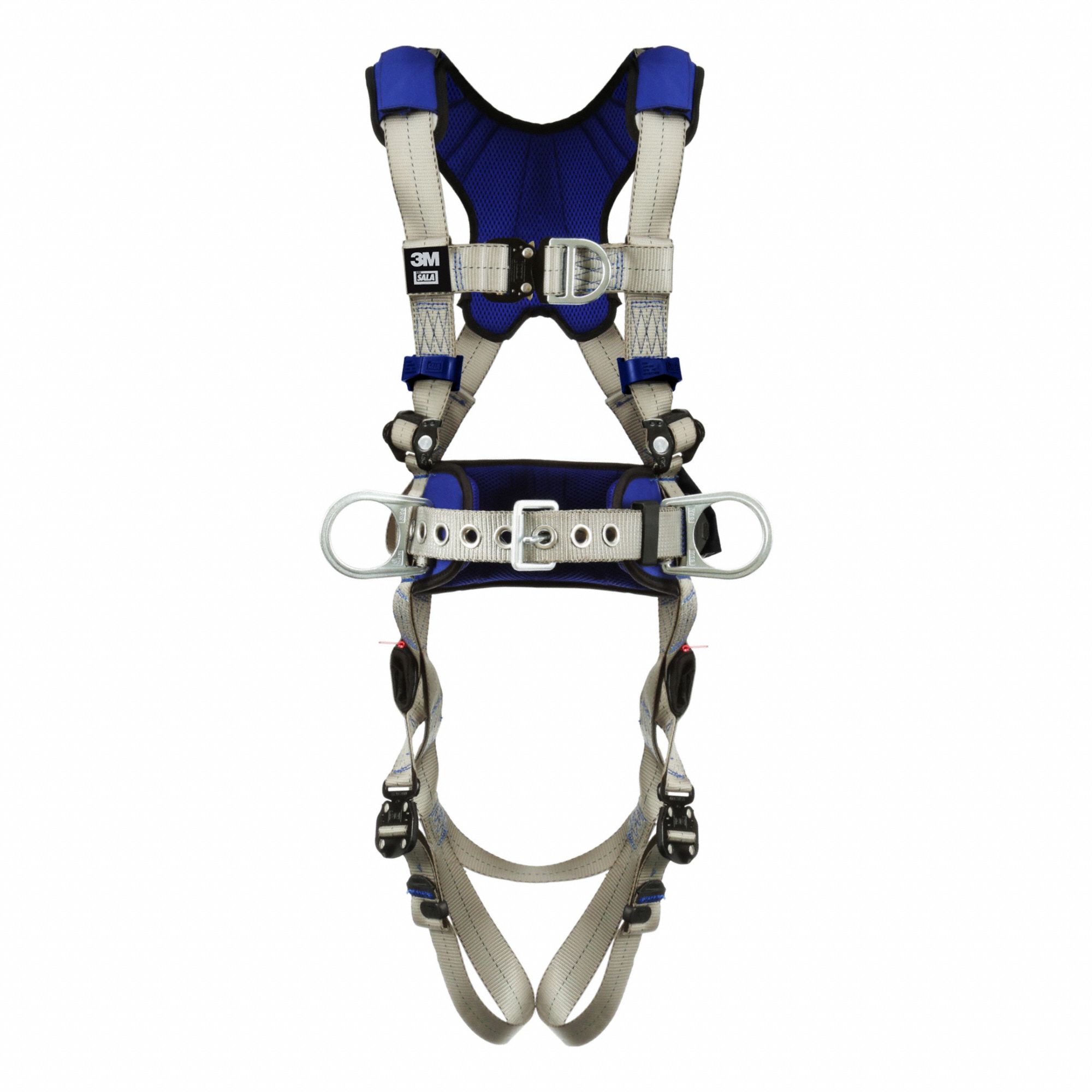 Fall Protection Harness: Vest, Quick-Connect / Quick-Connect Buckles, 2XL