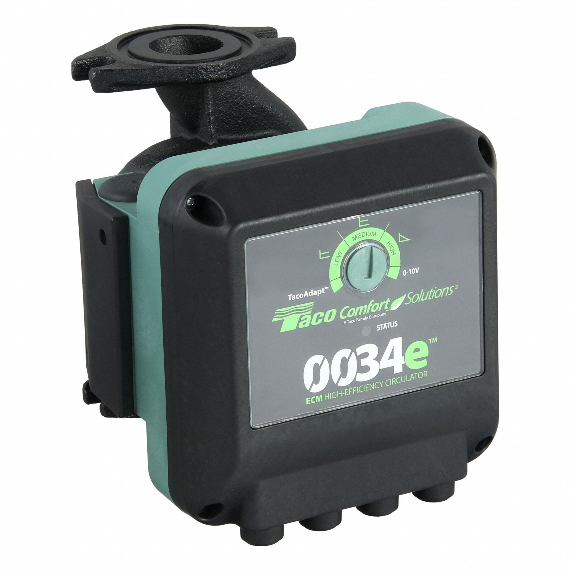 Hydronic Circulating Pump: 3/13 hp HP, 230V AC, Cast Iron, Variable, 50 gpm, 34 ft Max. Head