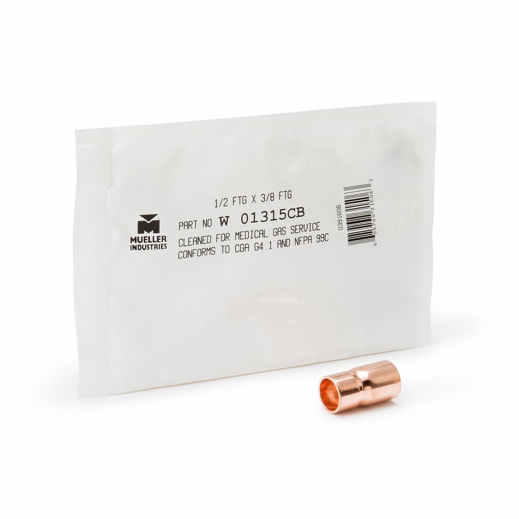 STREAMLINE Copper Pressure Fittings 788H37W 01317CB Grainger